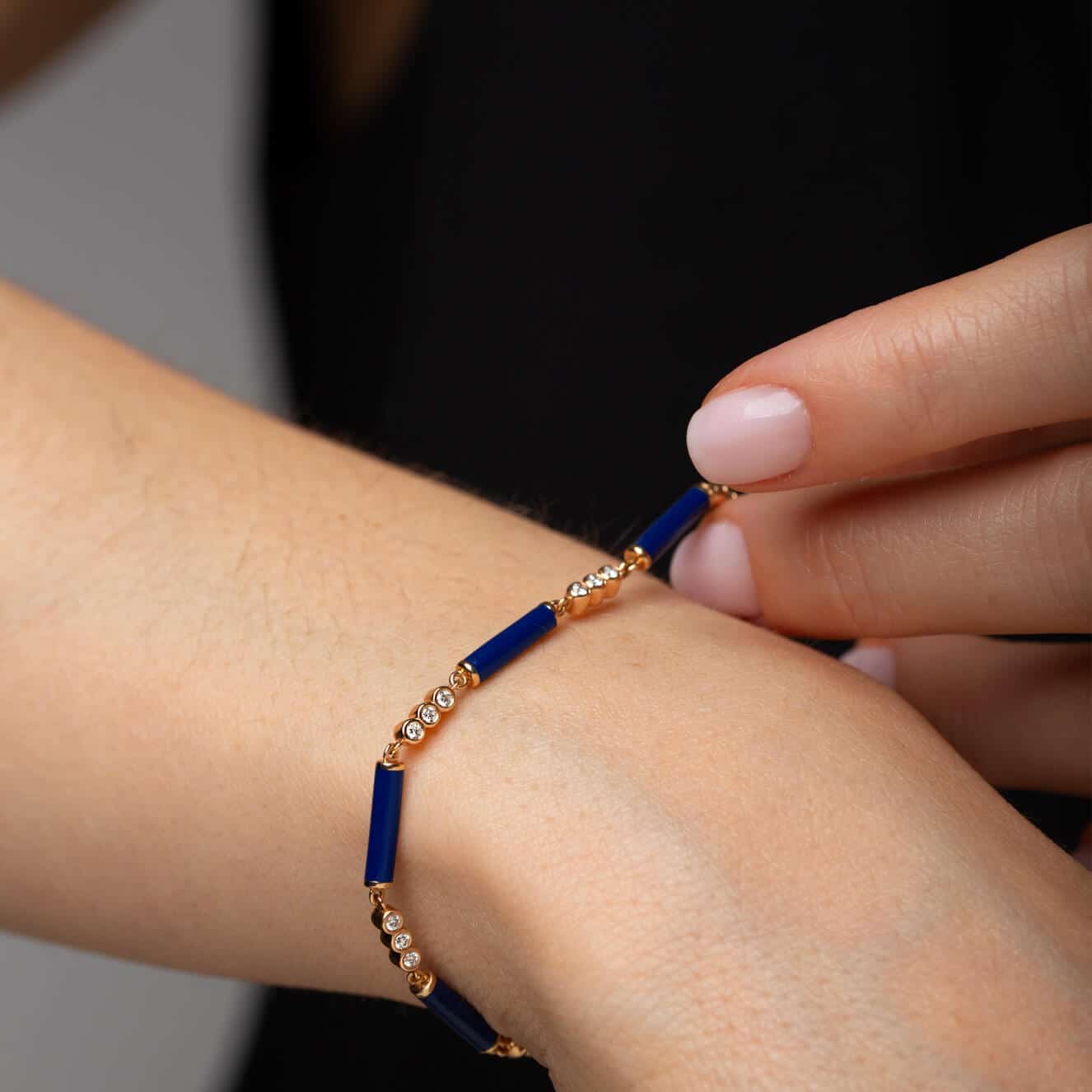Bracelet with enamel and diamonds — Melina Fachidis (3)