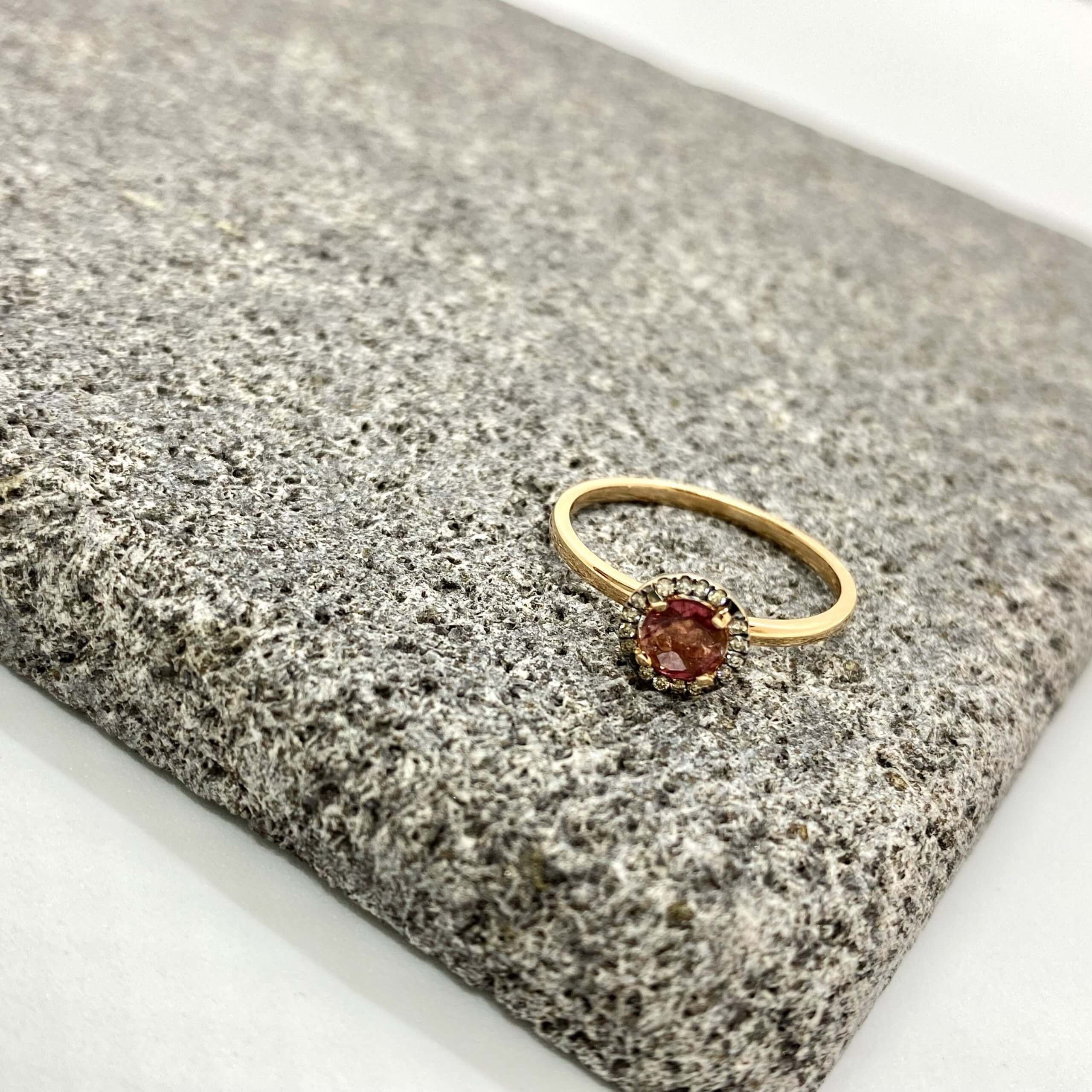 Pink tourmaline solitaire ring — Melina Fachidis (6)