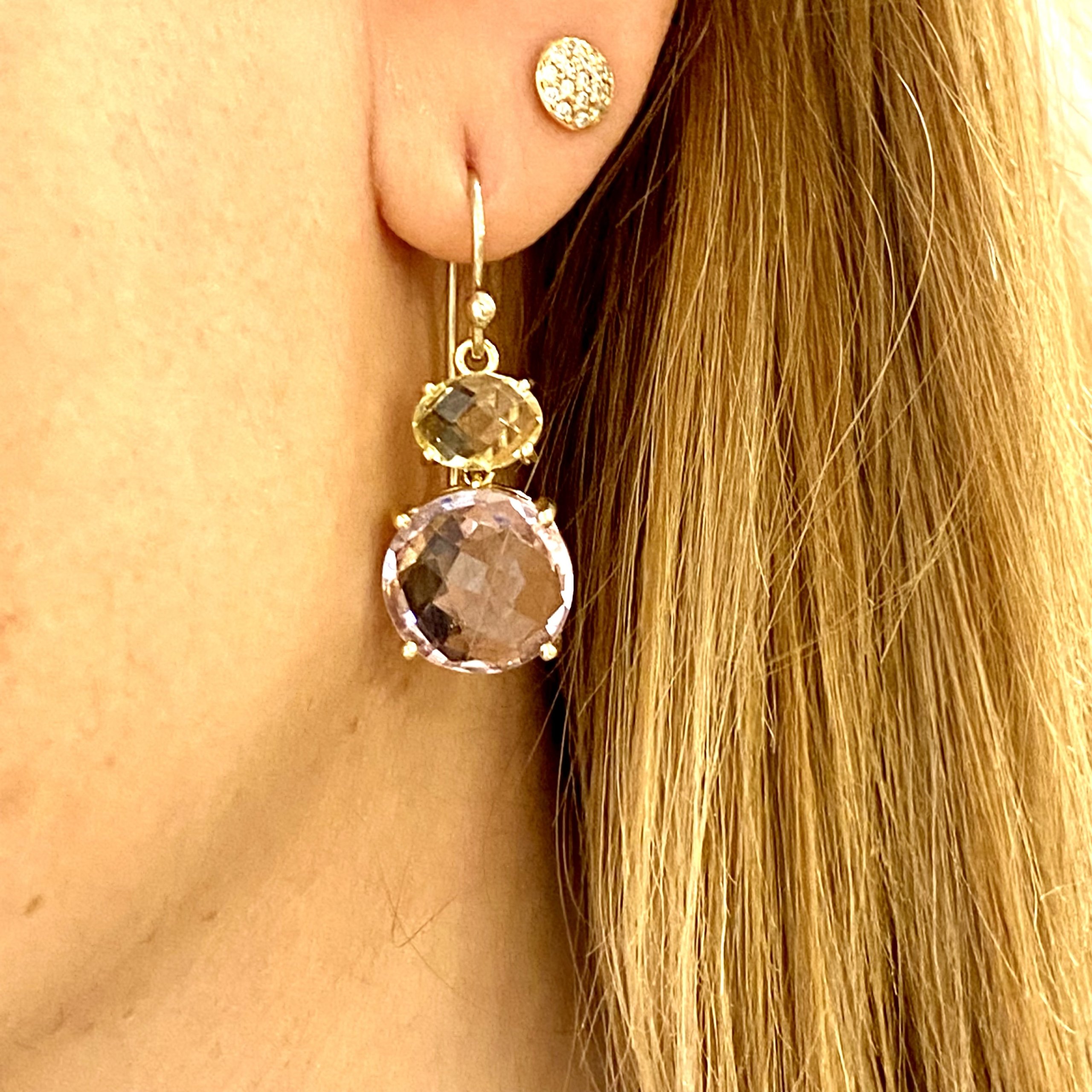 Two stones Candy earrings — Melina Fachidis (3)