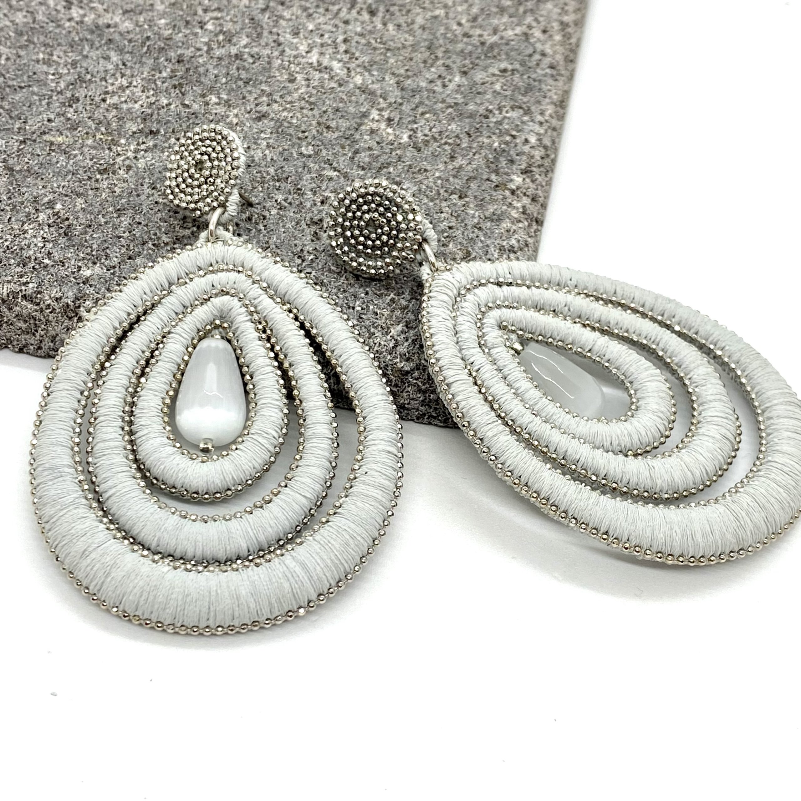 Amélie drop grey earrings — Melina Fachidis (3)
