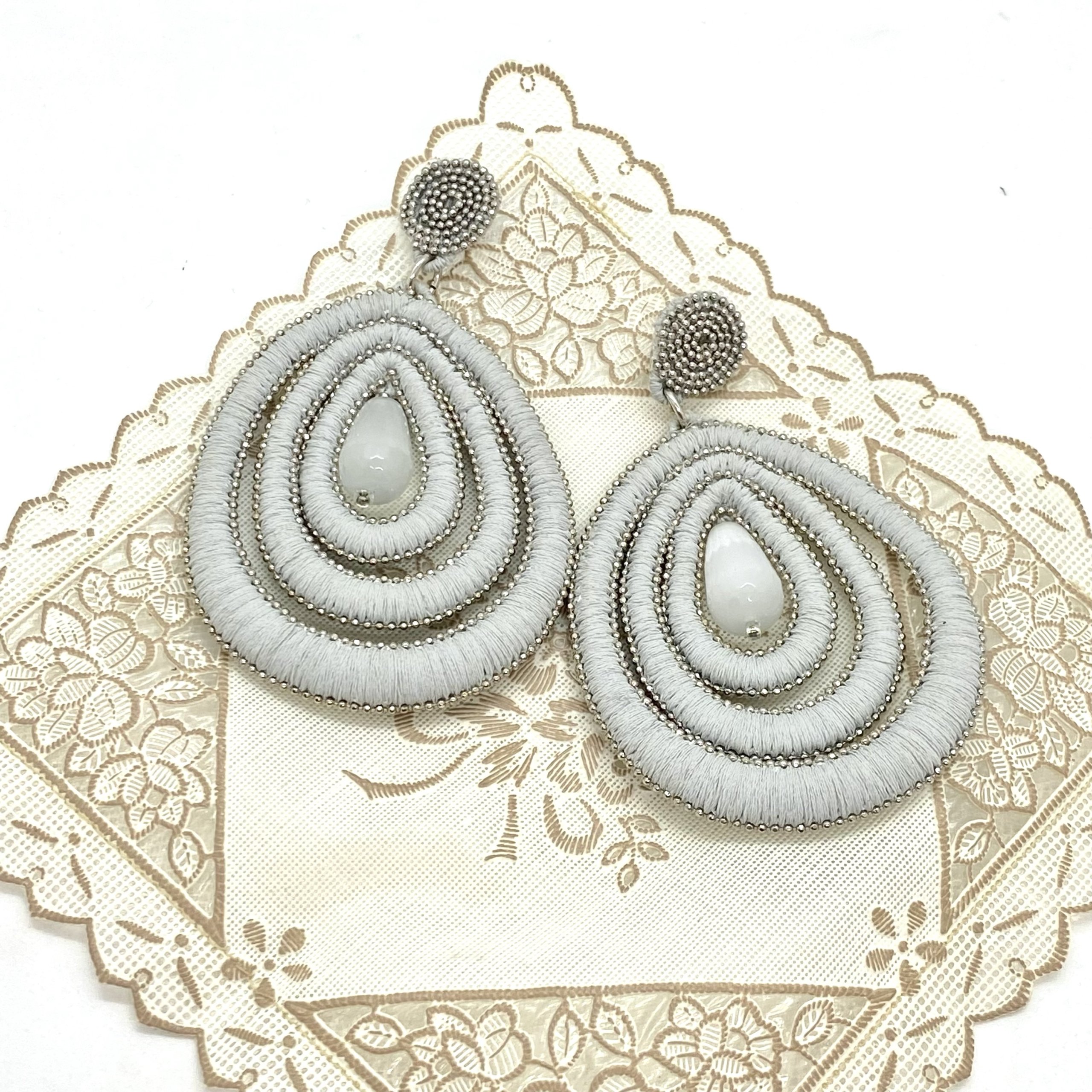 Amélie drop grey earrings — Melina Fachidis (2)