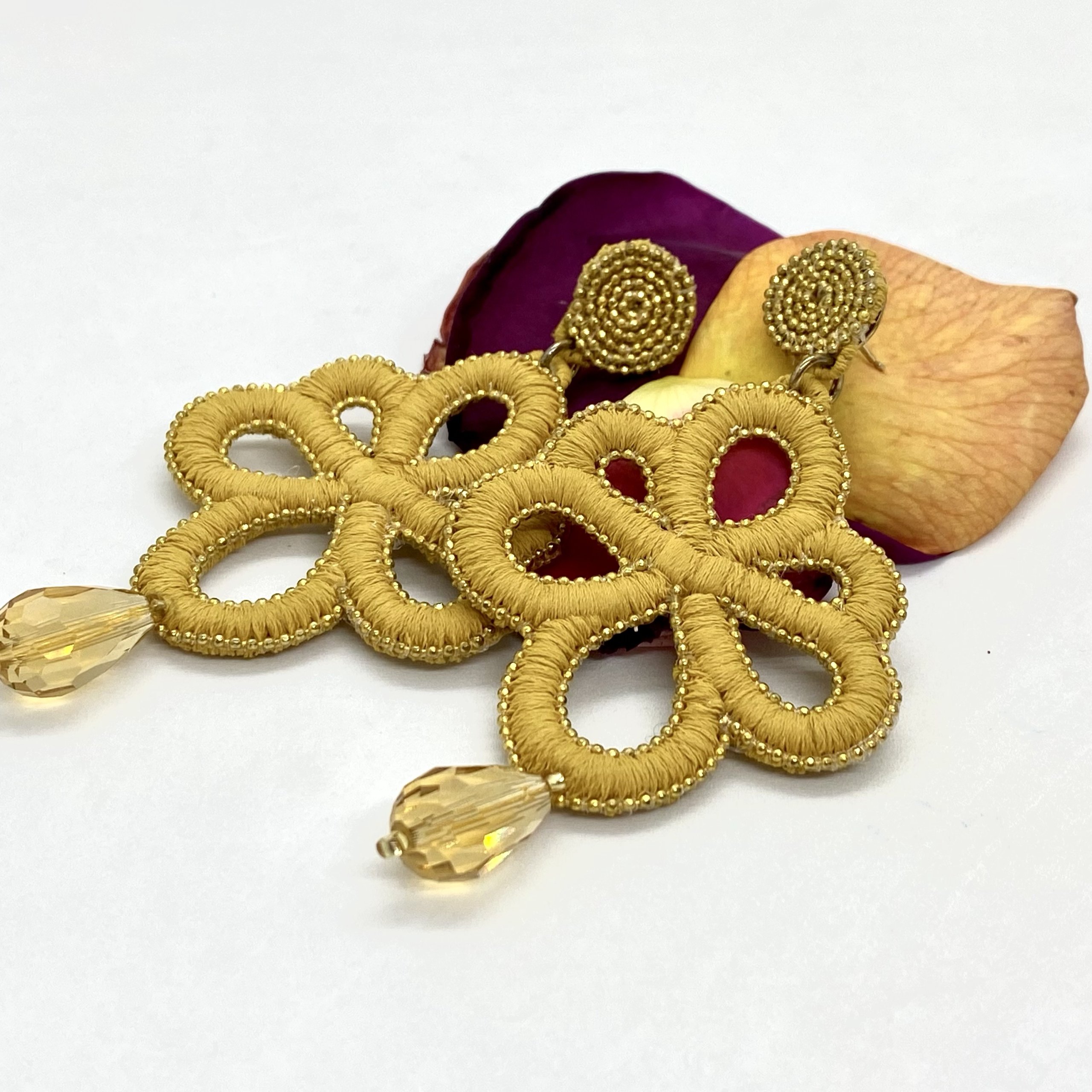 Amelie Channel yellow earrings — Melina Fachidis (4)