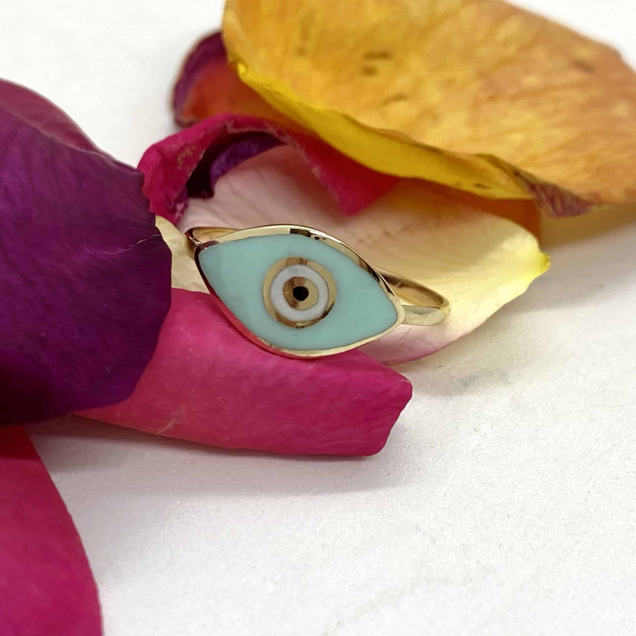 Eye design enameled ring — Melina Fachidis (4)