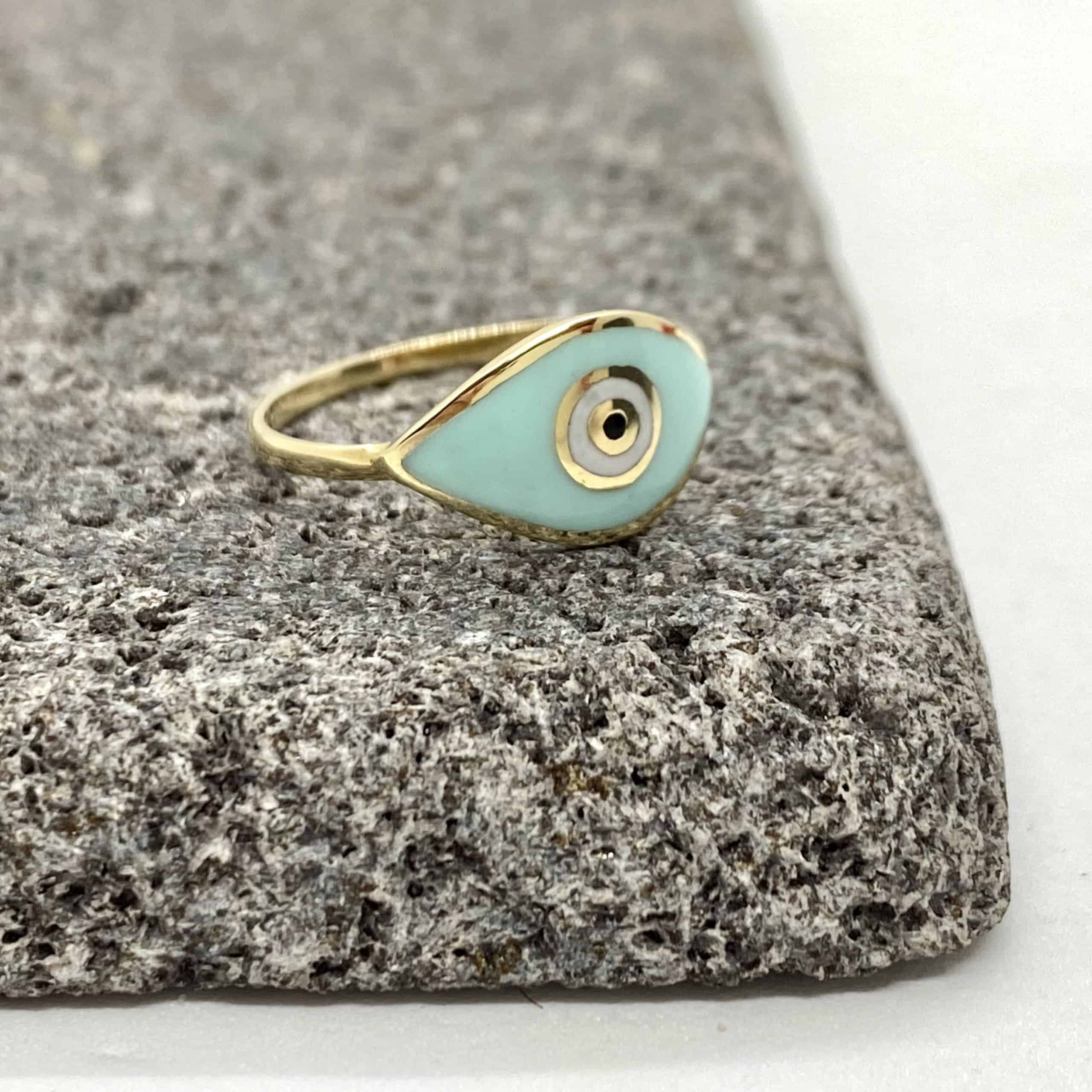 Eye design enameled ring — Melina Fachidis (3)