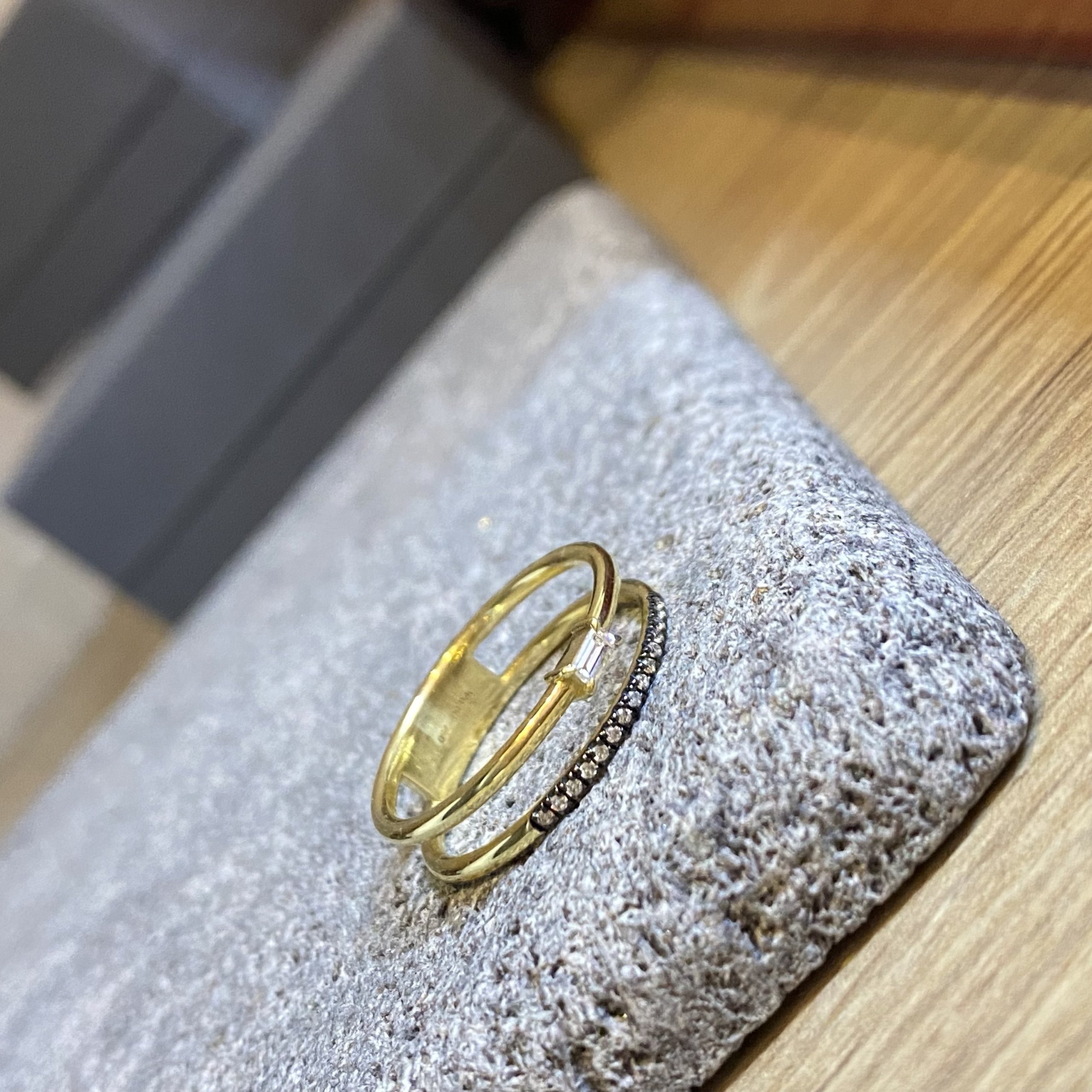 Double line diamond ring — Melina Fachidis (3)