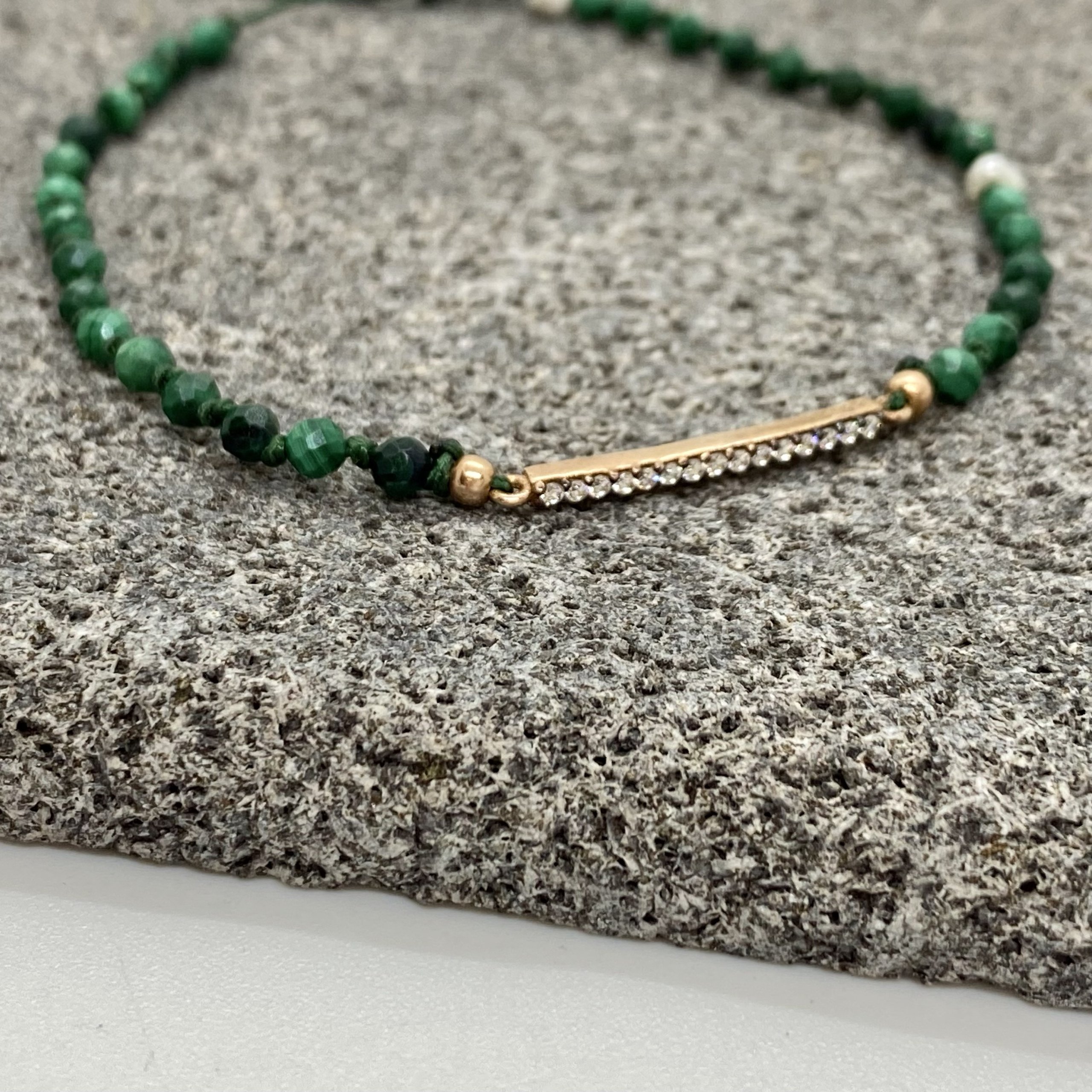 Malachite & bar summer bracelet — Melina Fachidis (2)
