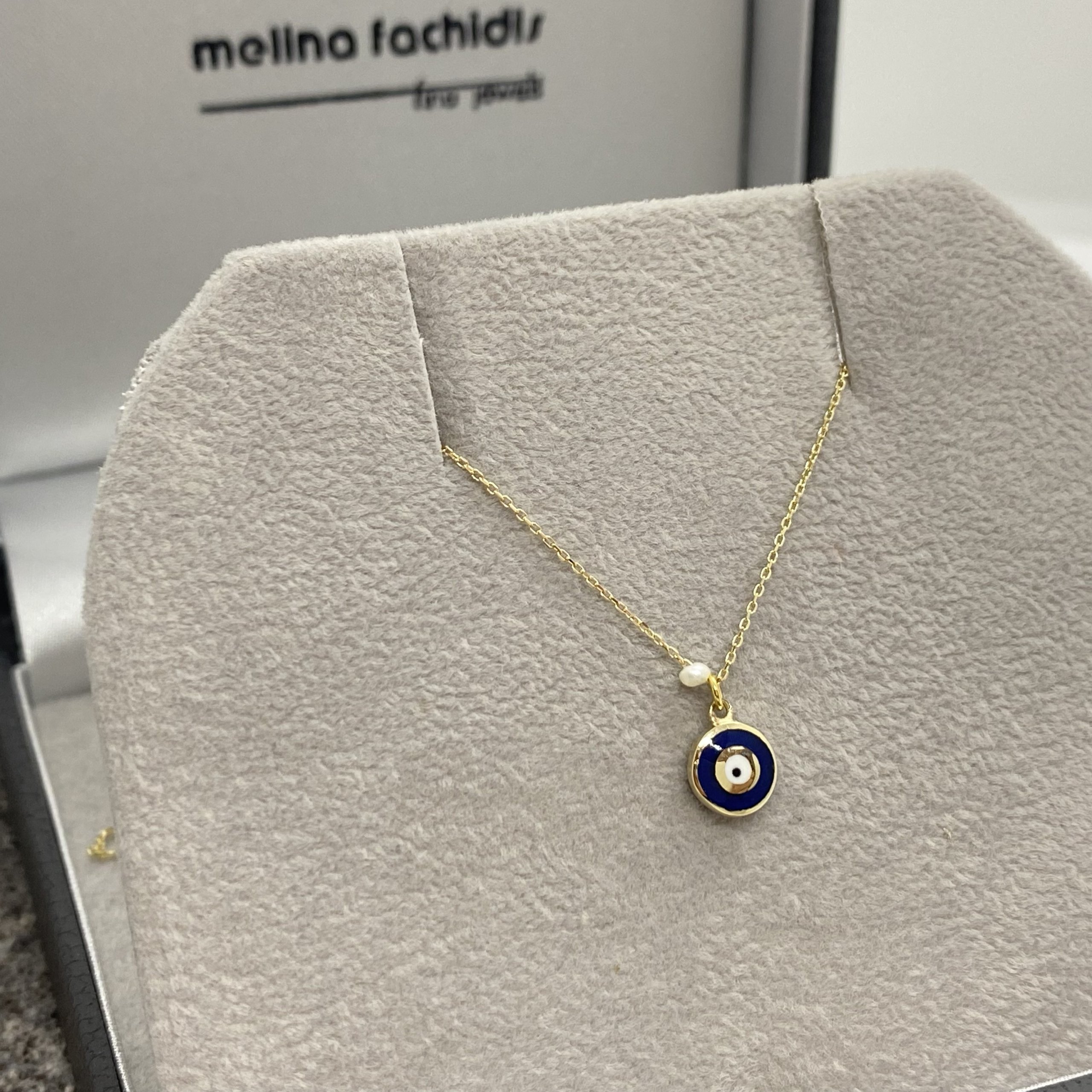 Round blue small eye pendant — Melina Fachidis (4)