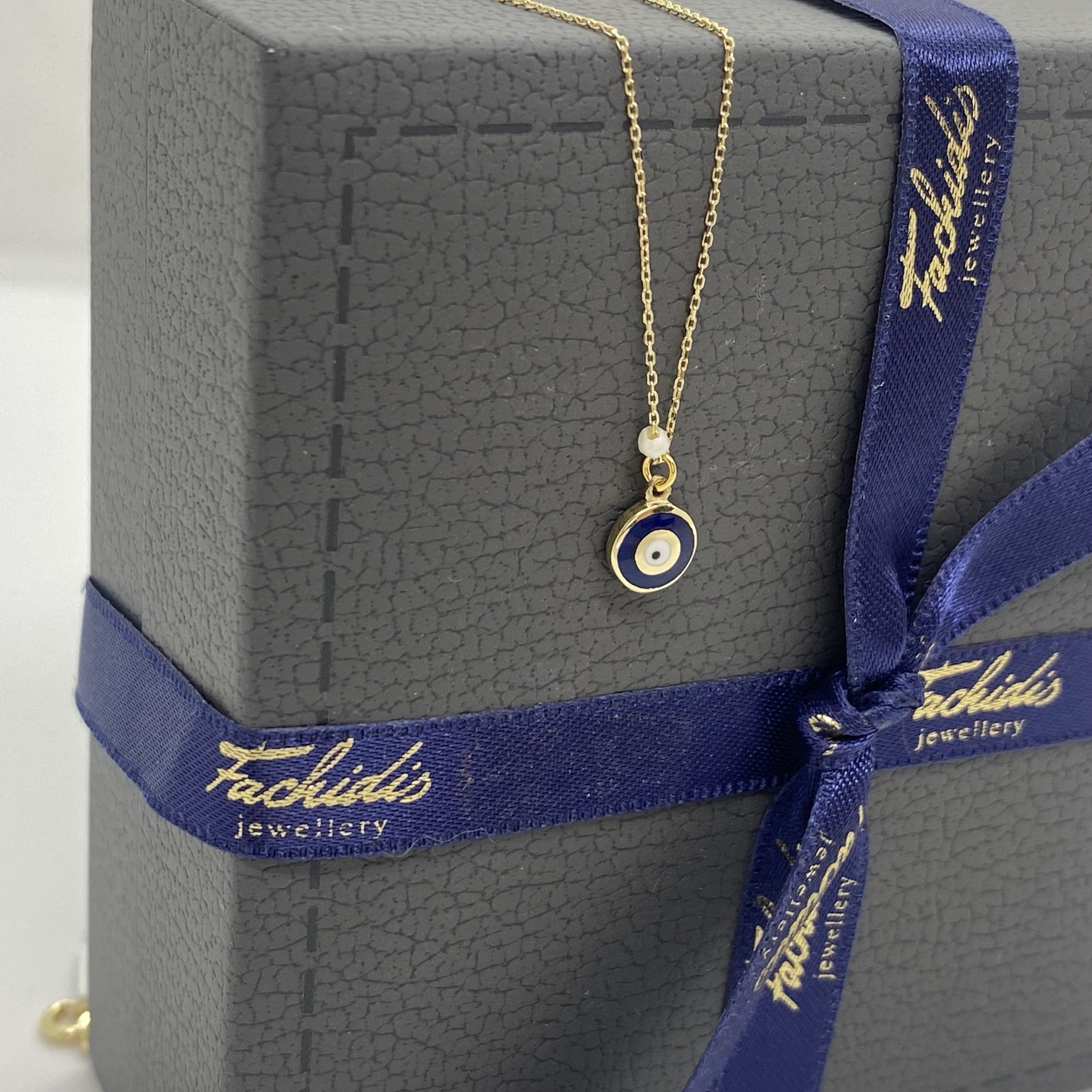 Round blue small eye pendant — Melina Fachidis (5)