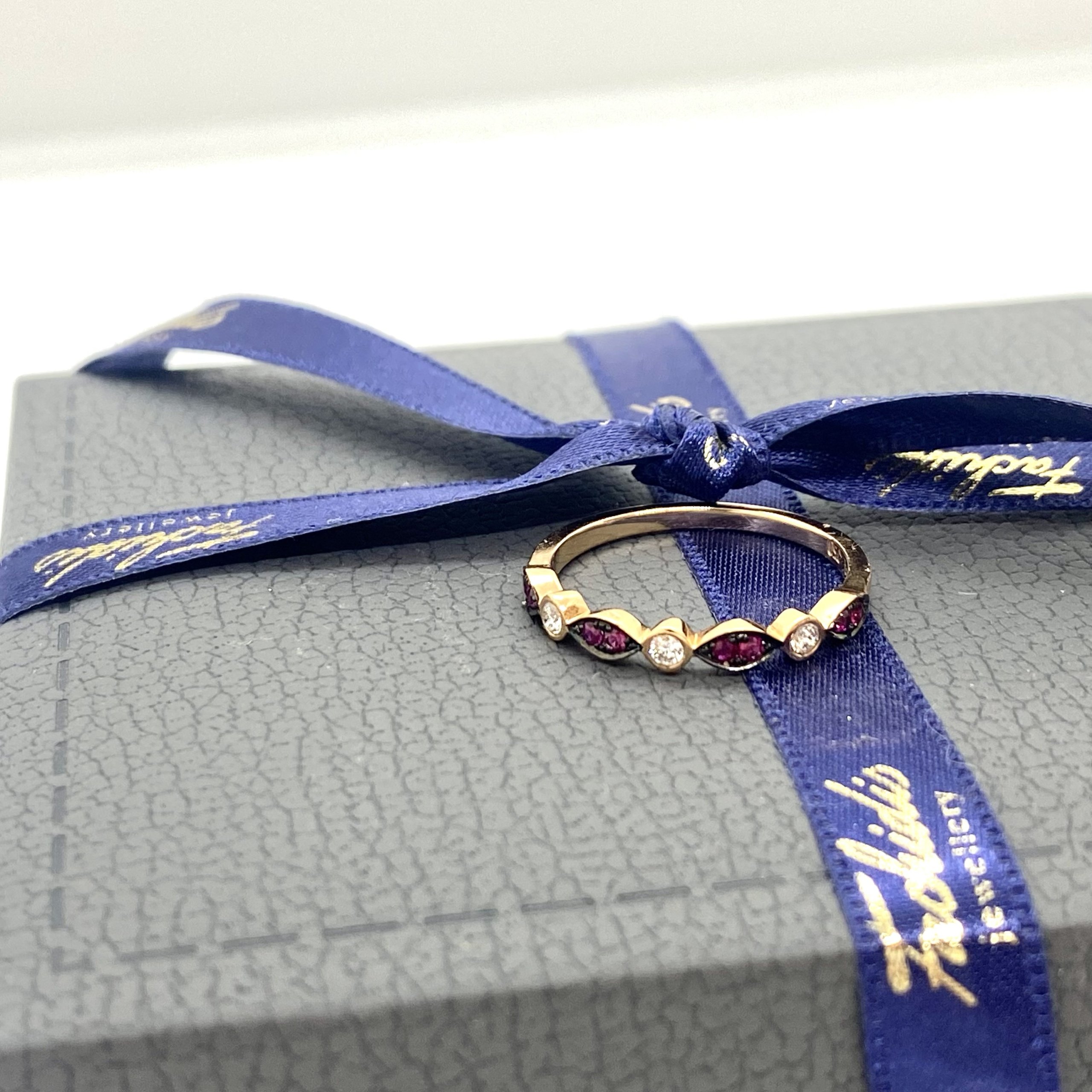 Vintage Ruby and diamond stacking ring — Melina Fachidis (3)