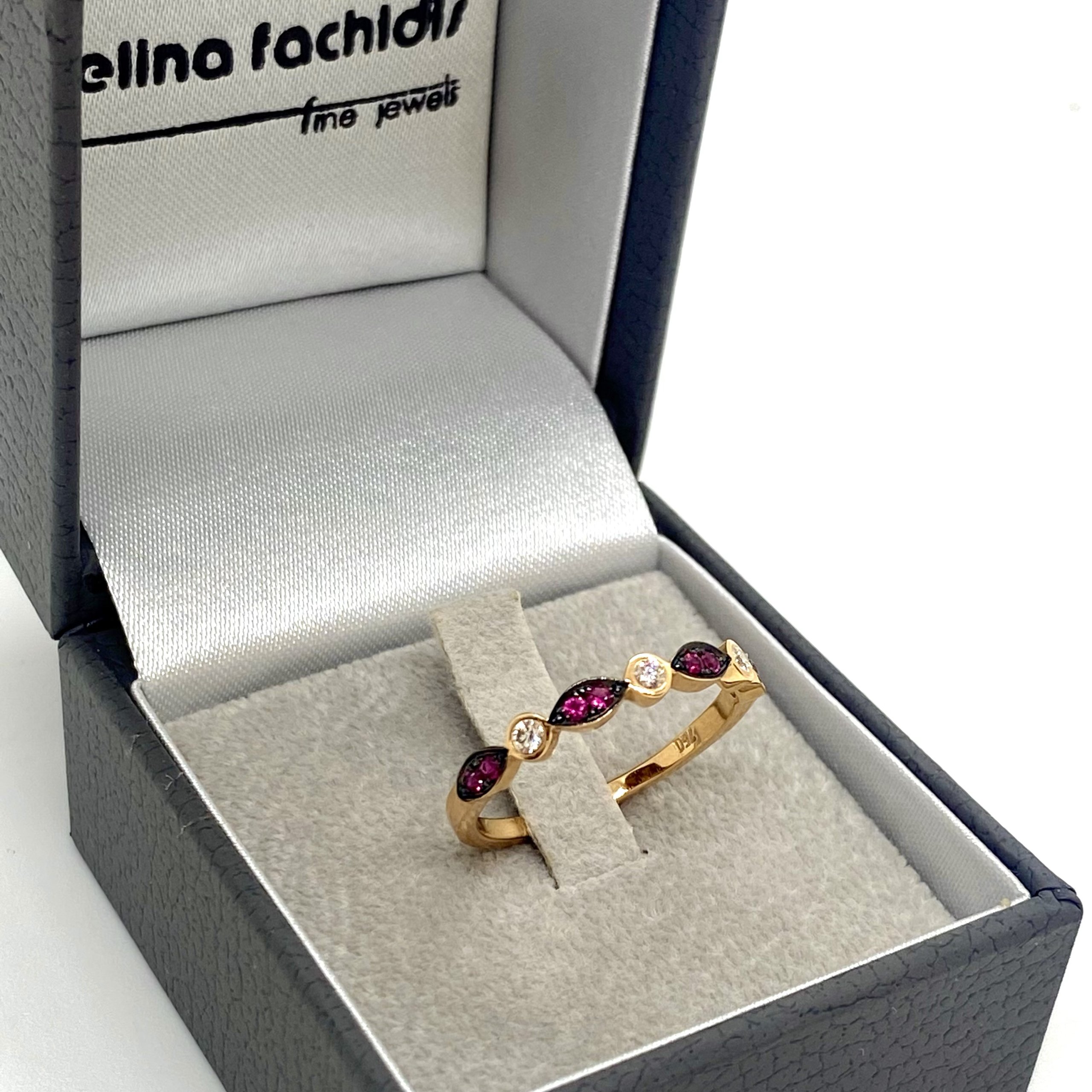 Vintage Ruby and diamond stacking ring — Melina Fachidis (4)