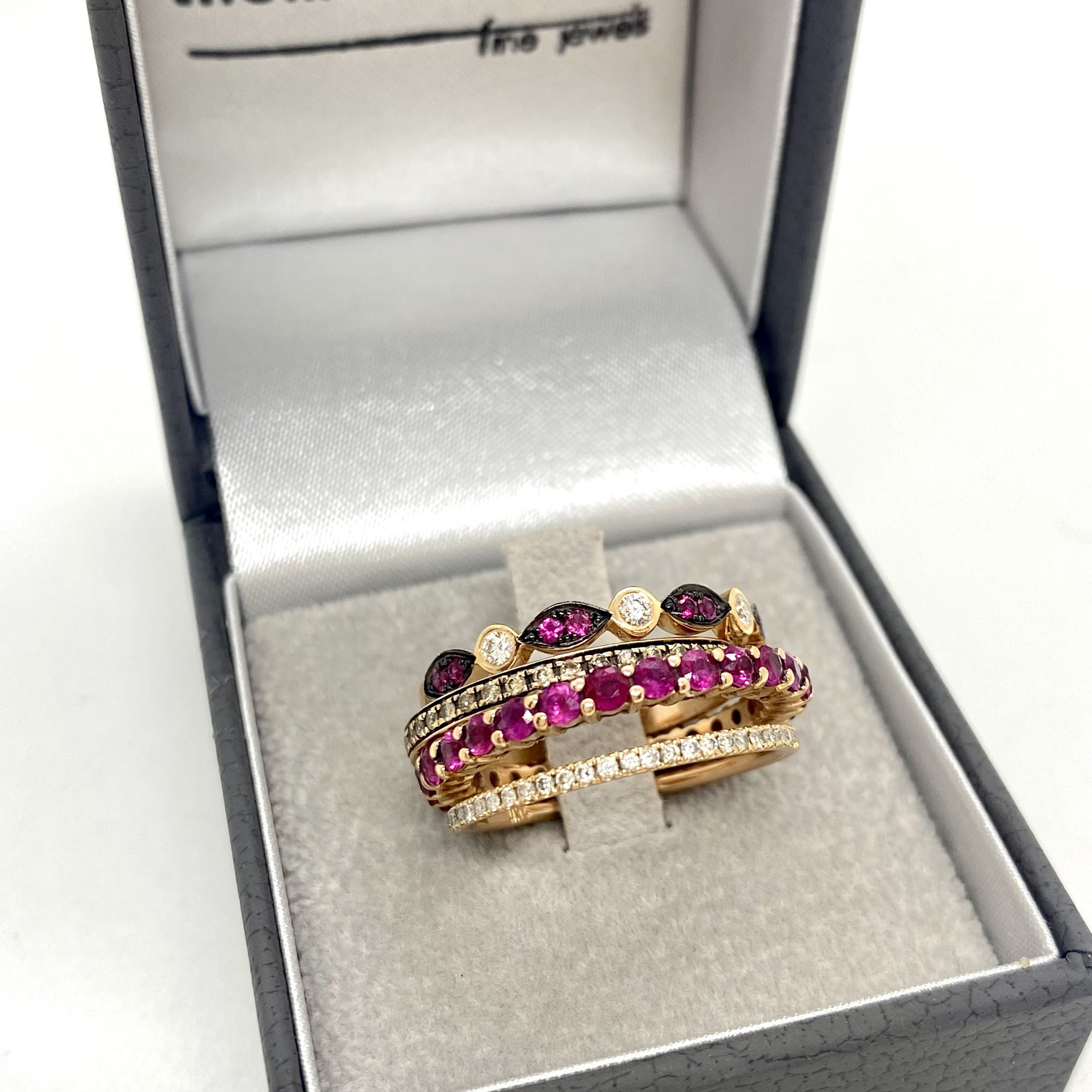 Vintage Ruby and diamond stacking ring — Melina Fachidis (8)
