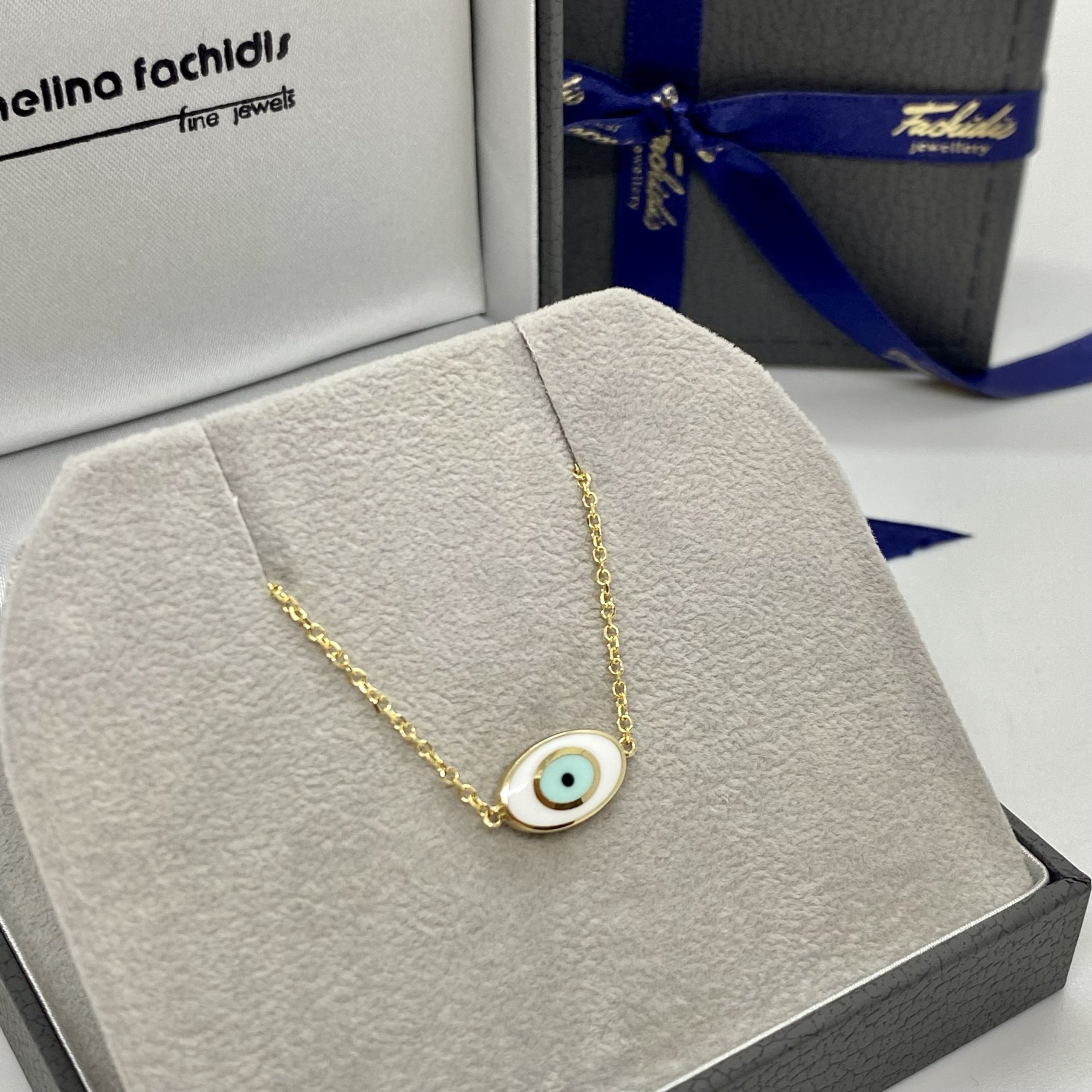 Oval eye enameled bracelet — Melina Fachidis (5)