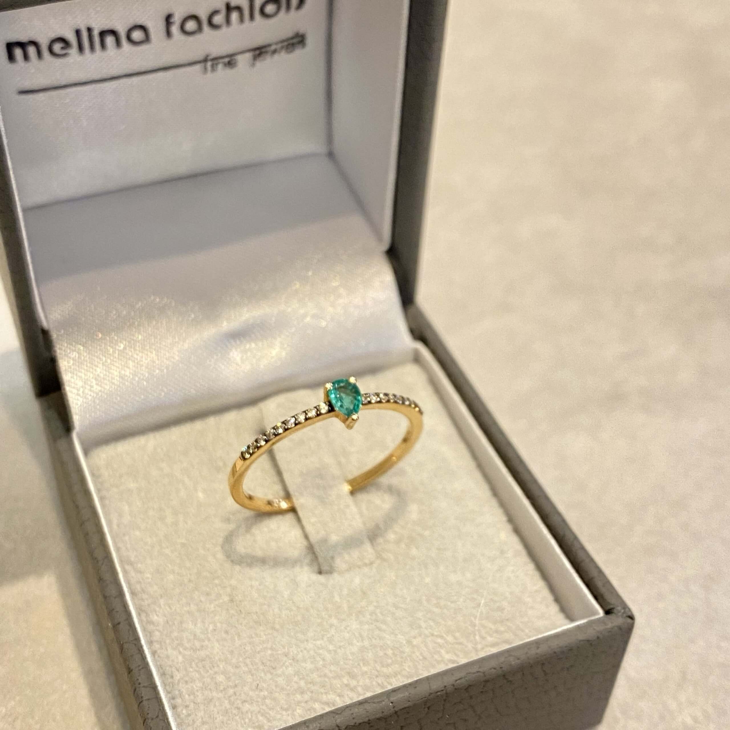 Pear shaped emerald ring — Melina Fachidis (5)