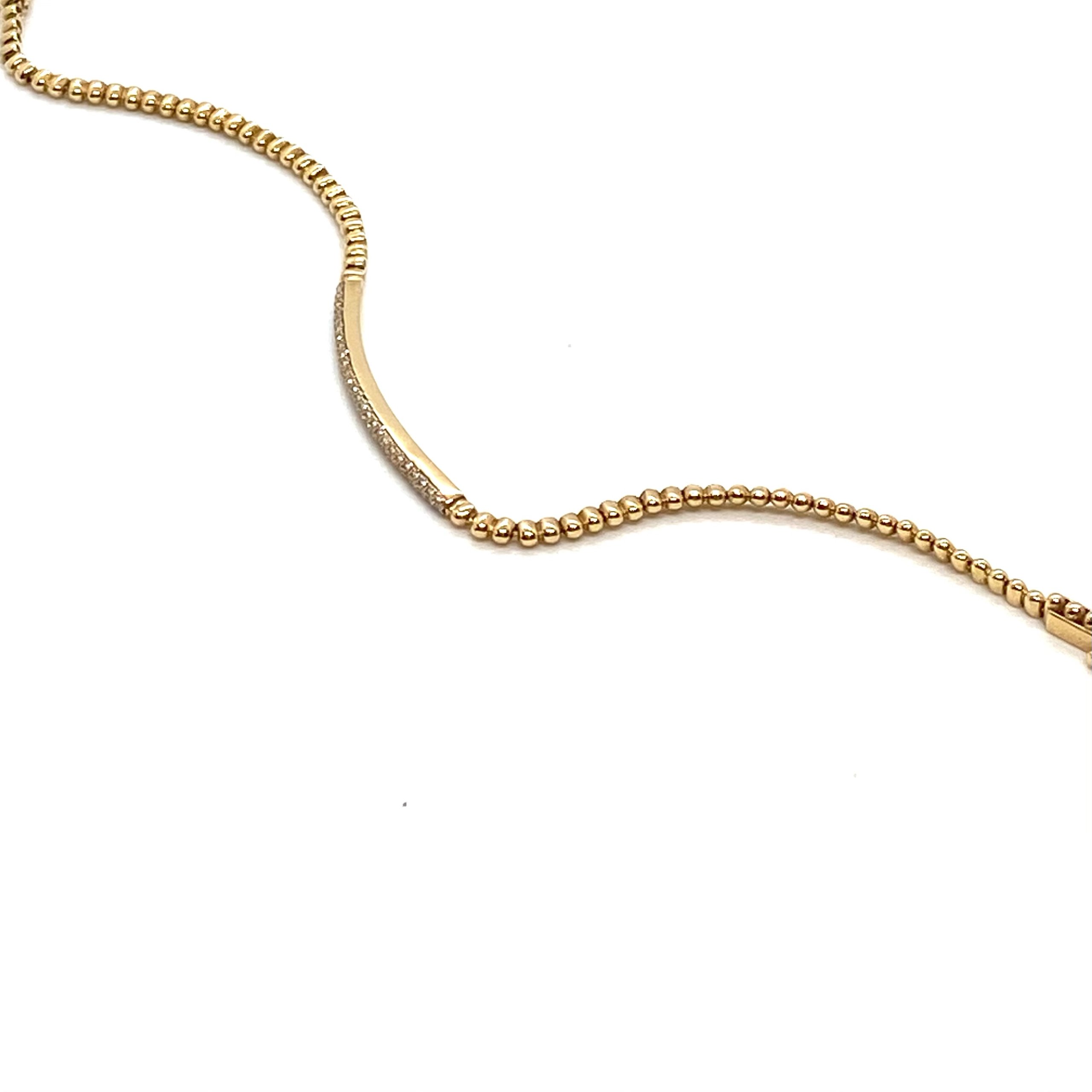 Dot chain diamond bracelet — Melina Fachidis (2)