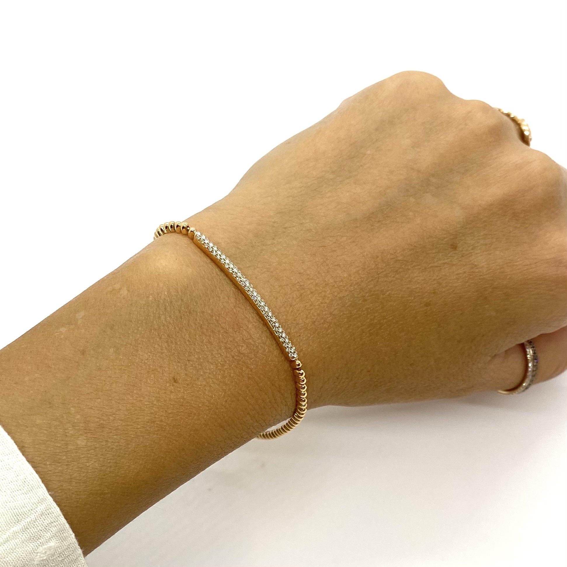 Dot chain diamond bracelet — Melina Fachidis (6)