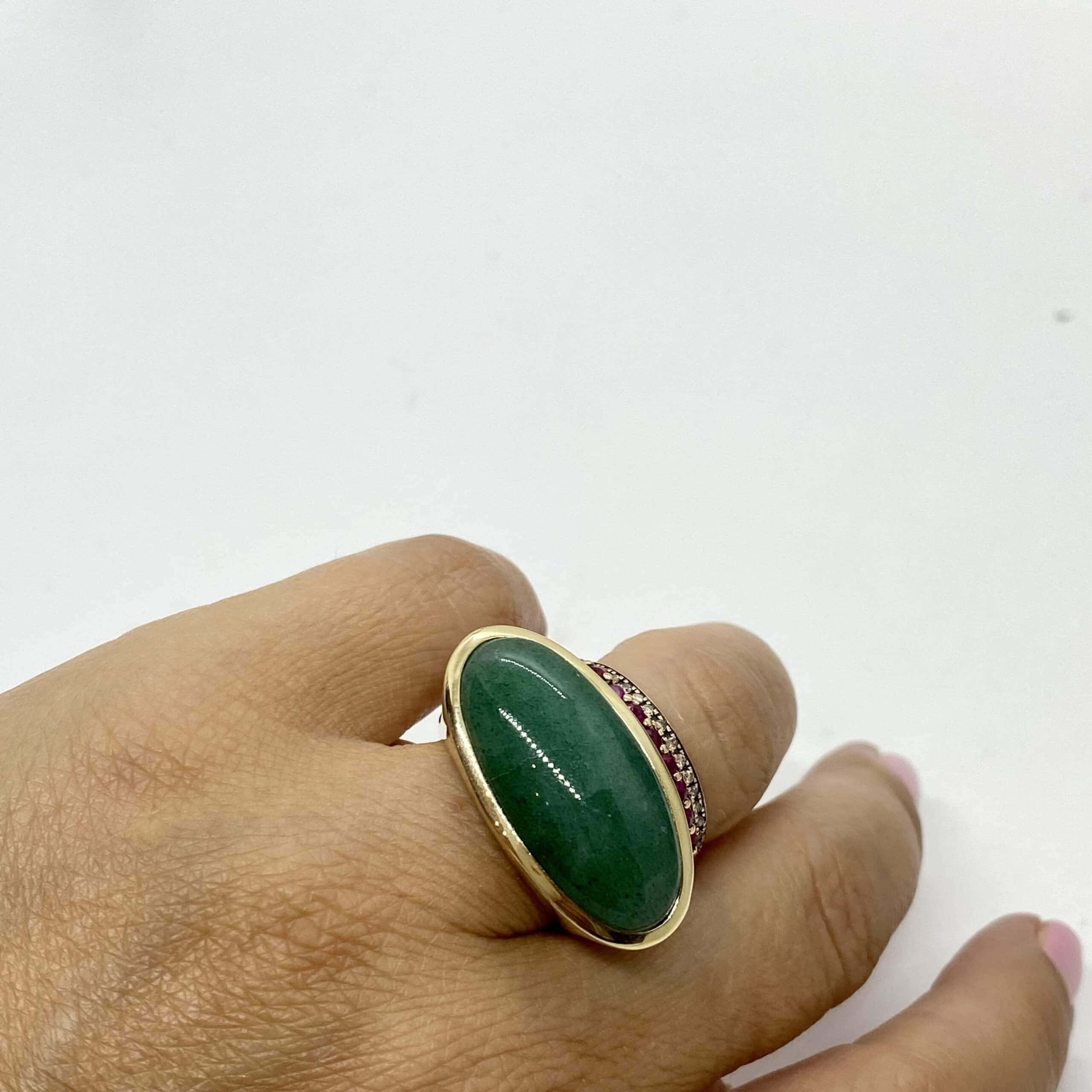 Aventurine quartz «Volax » ring — Melina Fachidis (4)