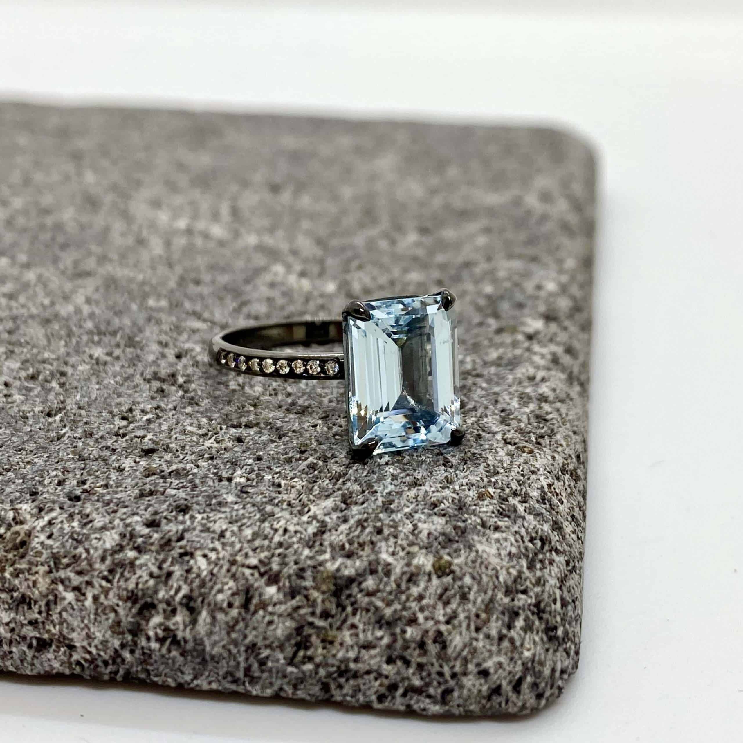 Aqua rectangular ring — Melina Fachidis (4)