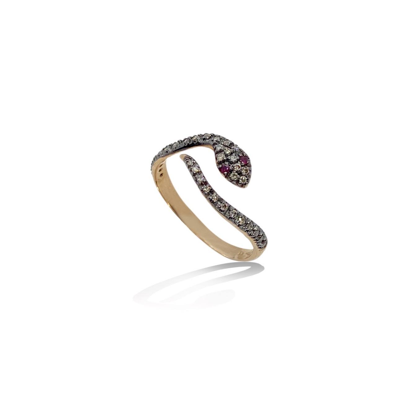 Snake brown diamonds ring — Melina Fachidis (3)