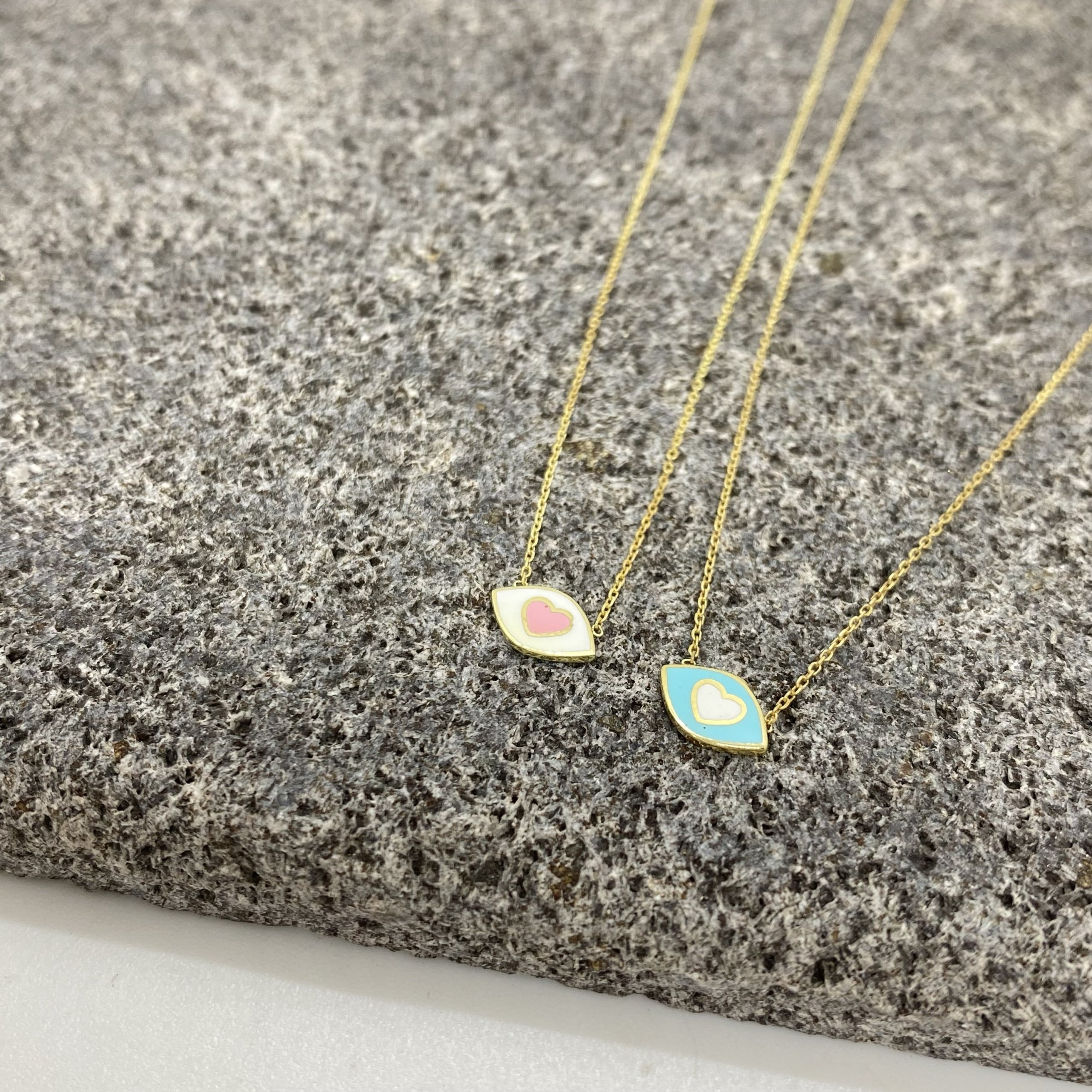Tiny baby blue heart pendant — Melina Fachidis (5)