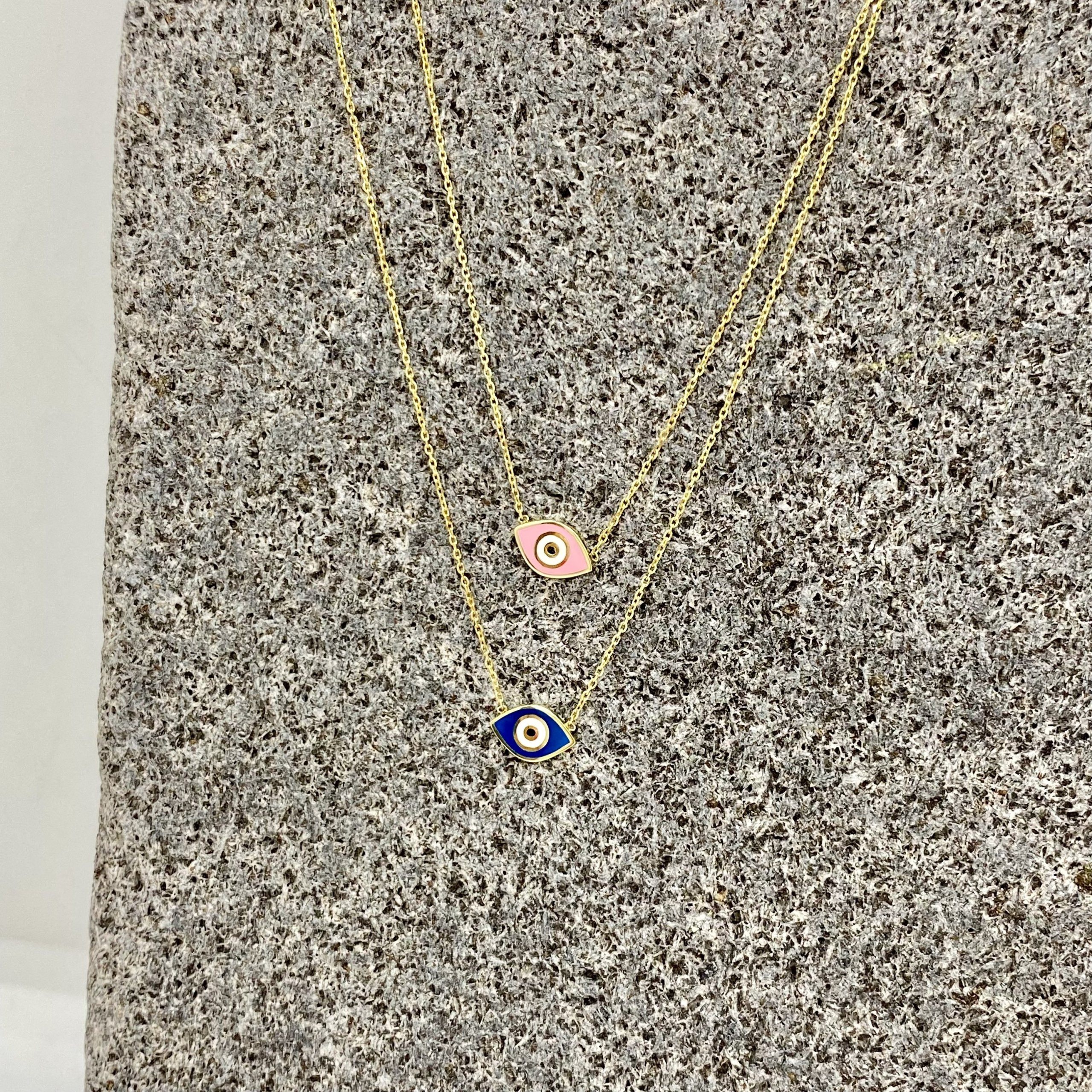 Tiny baby pink eye pendant — Melina Fachidis (5)