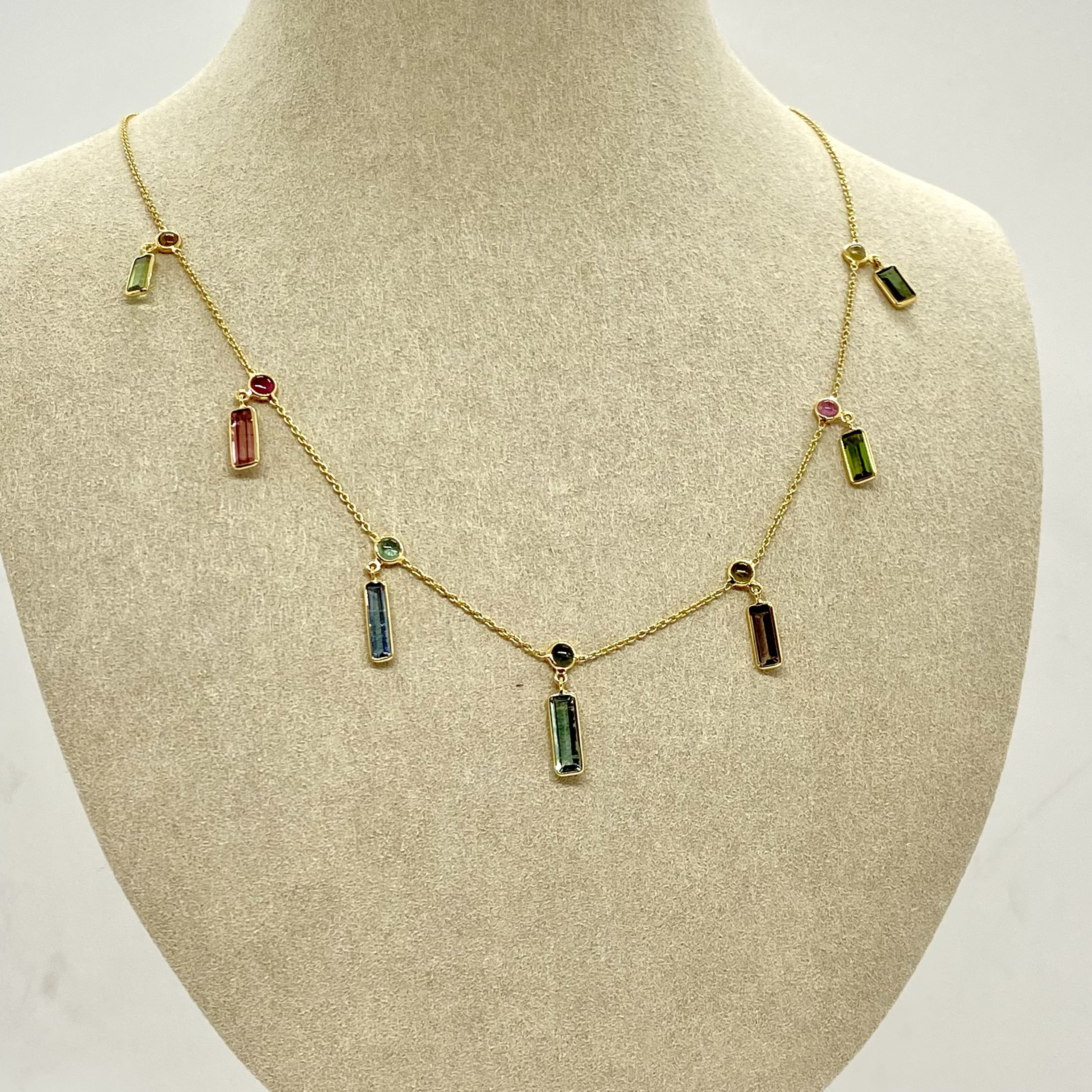 Multi colored tourmaline necklace — Melina Fachidis (4)