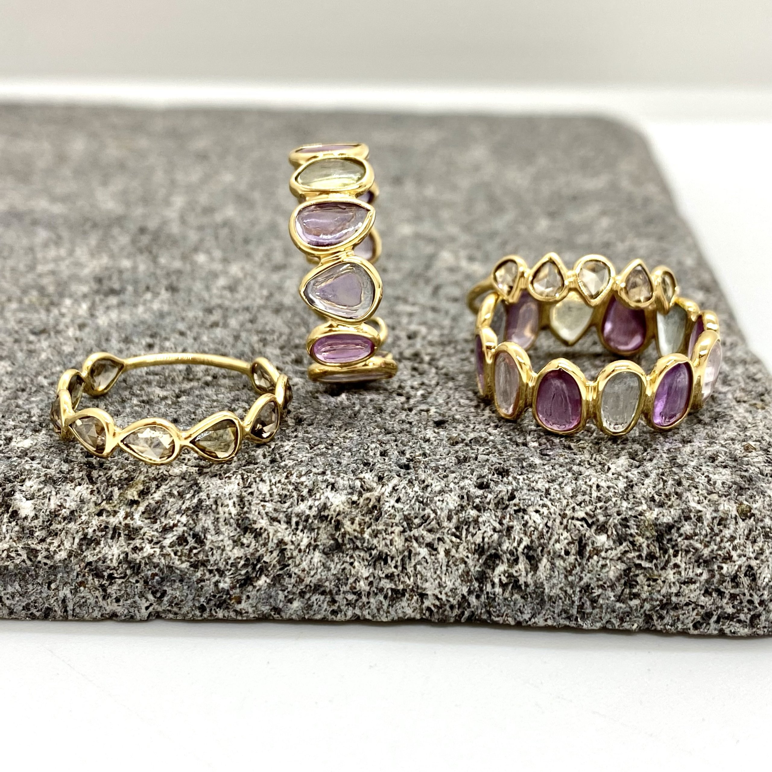 Multi color irregular sapphire ring — Melina Fachidis (6)