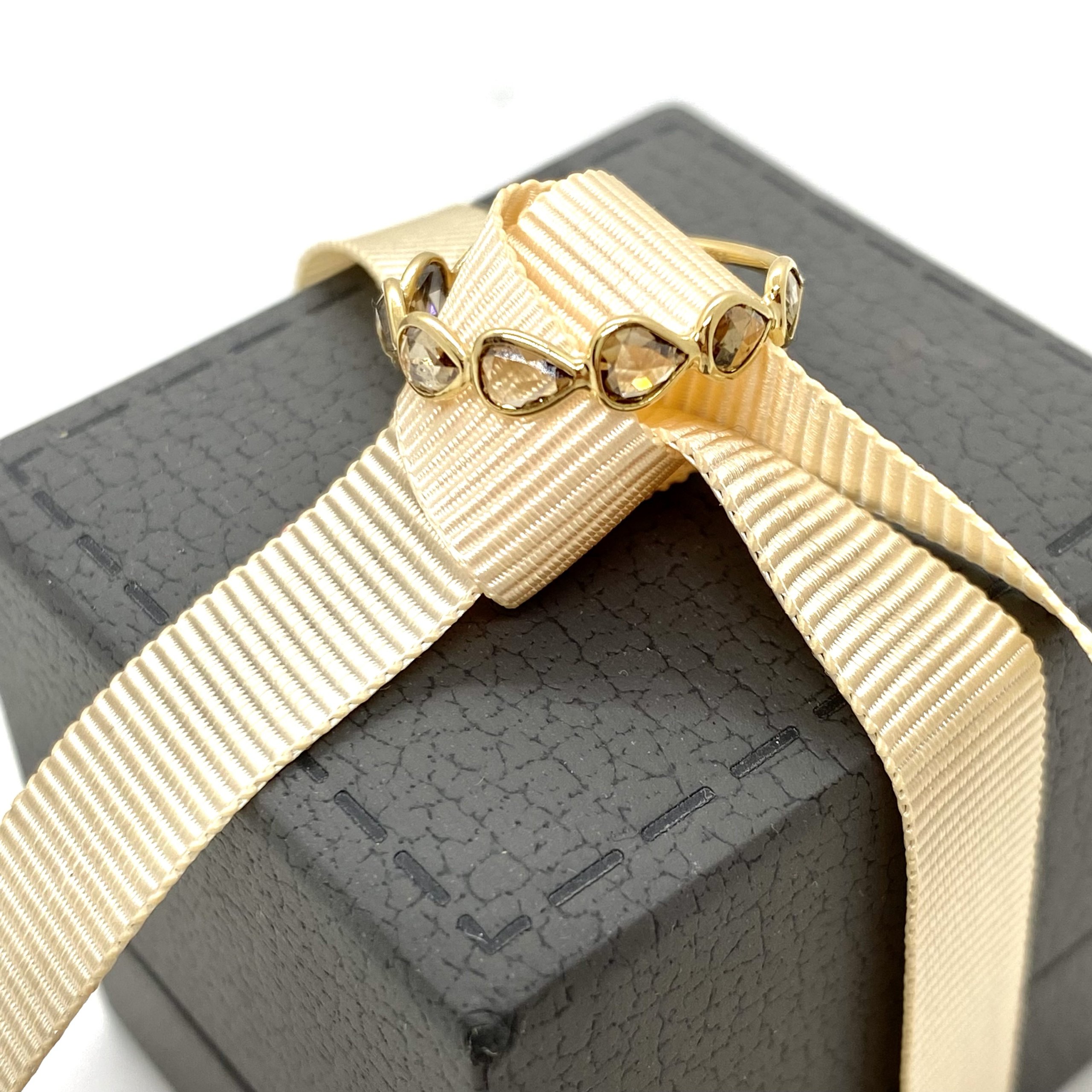 Drop shaped brown diamond ring — Melina Fachidis (4)