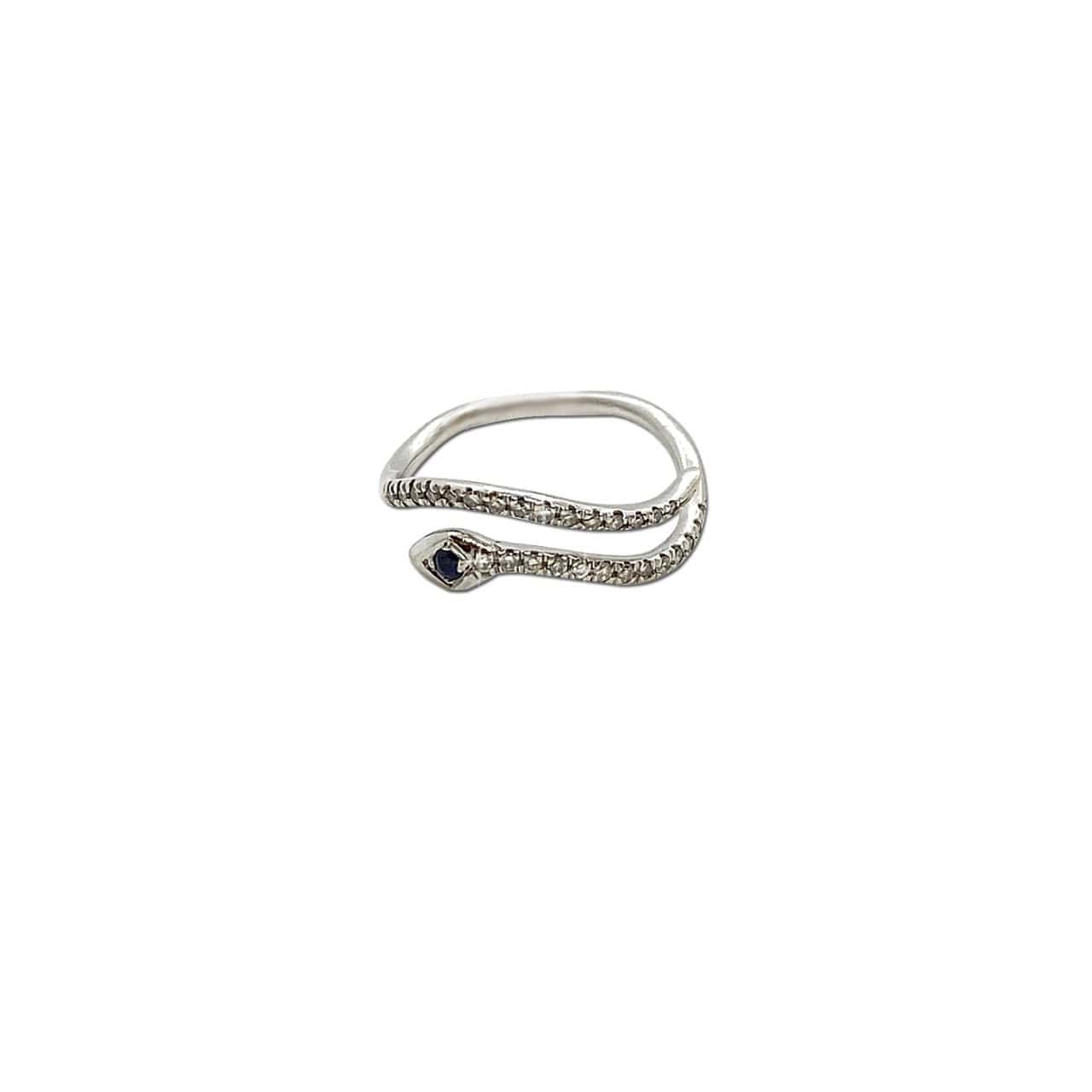 Midi diamond snake ring — Melina Fachidis (3)