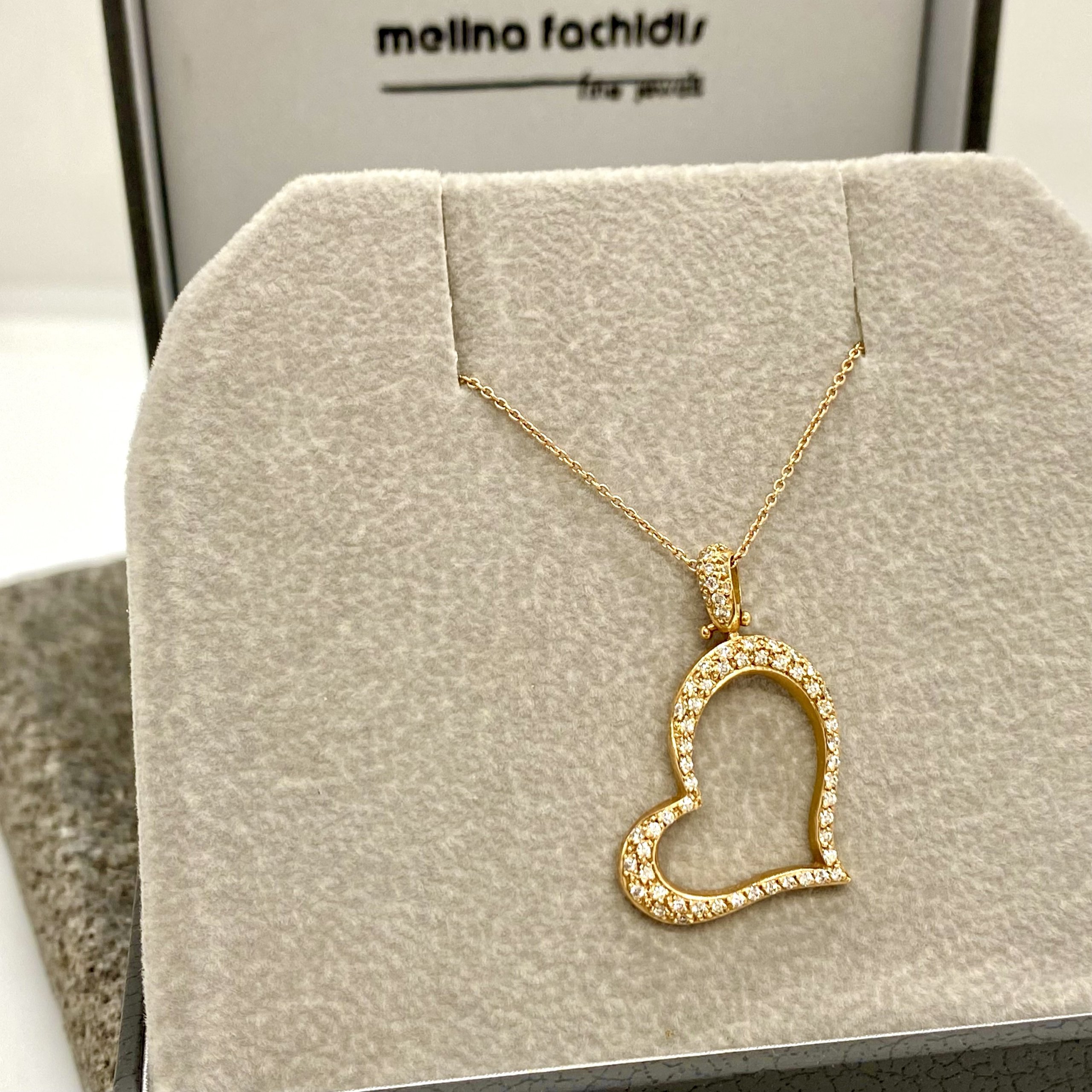 Heart diamond necklace — Melina Fachidis (3)