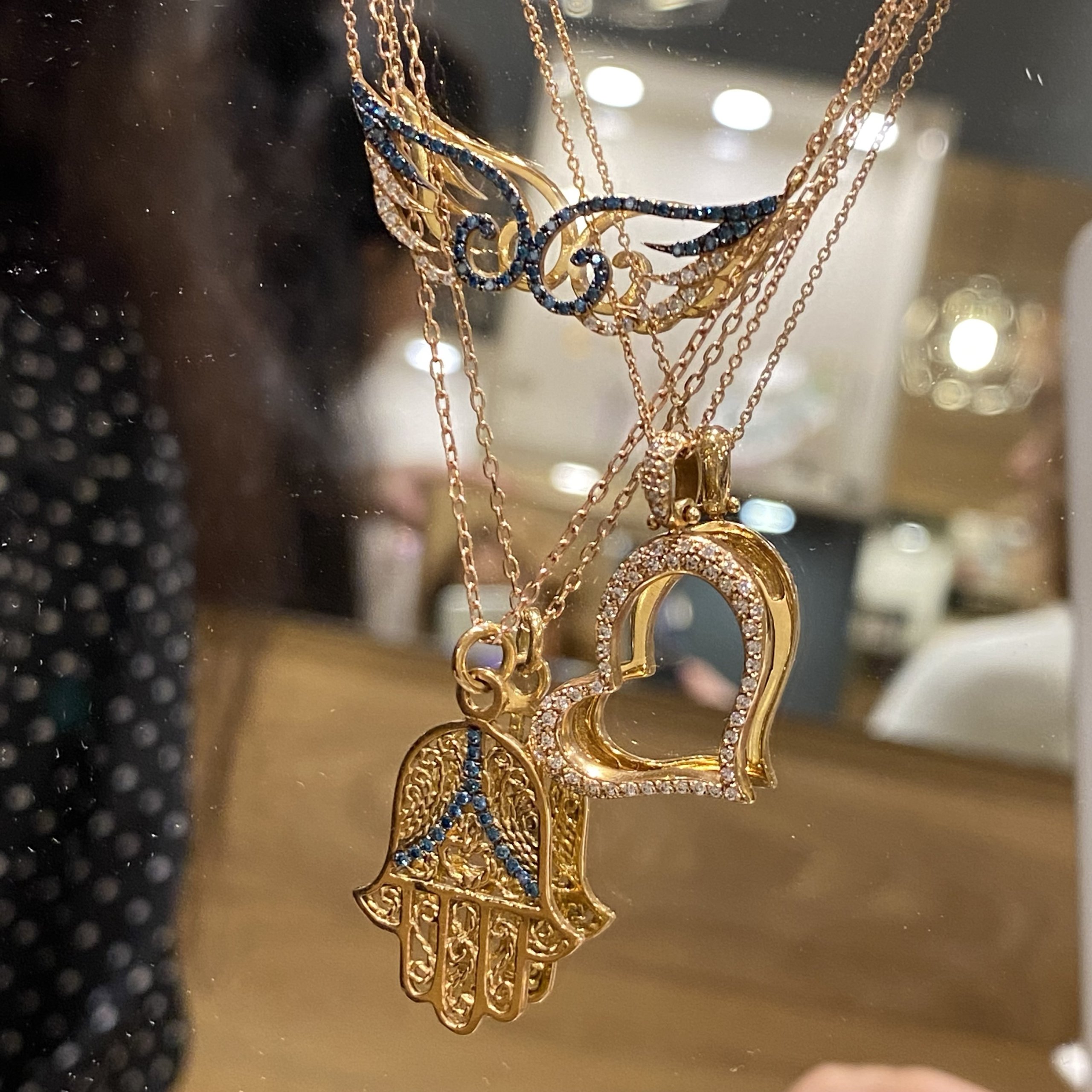 Wings diamond necklace — Melina Fachidis (4)