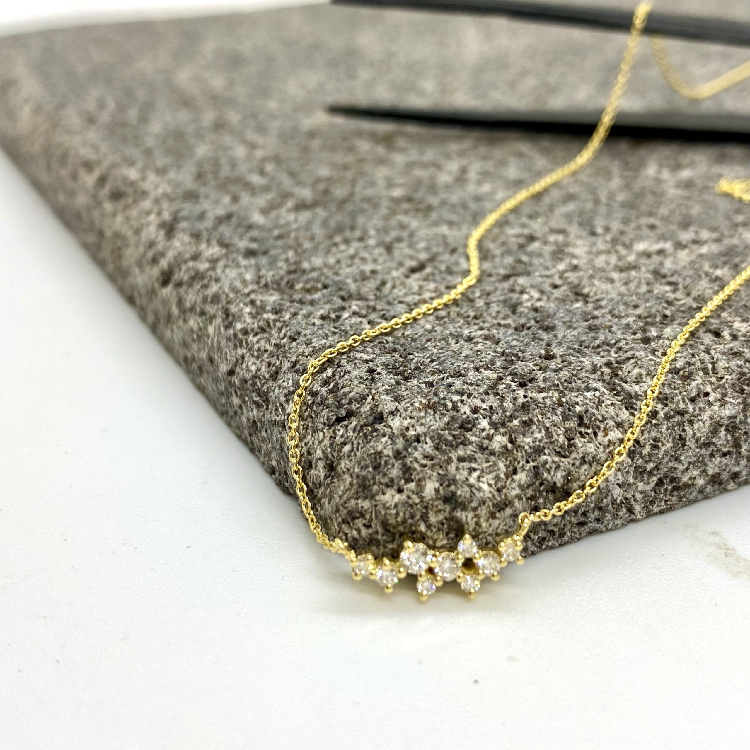 9 diamond gold pendant — Melina Fachidis (2)