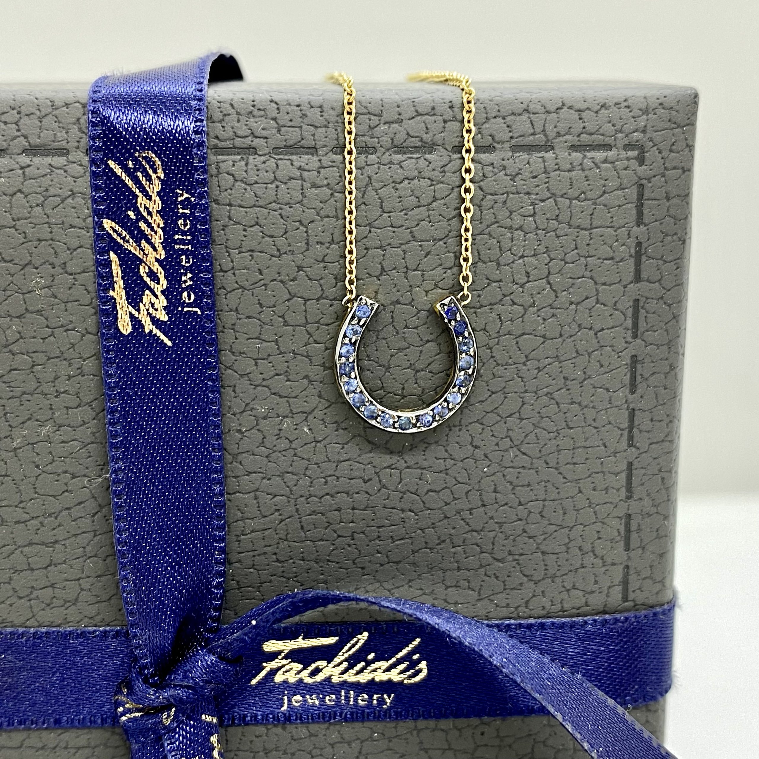 Blue sapphire lucky horseshoe — Melina Fachidis (4)