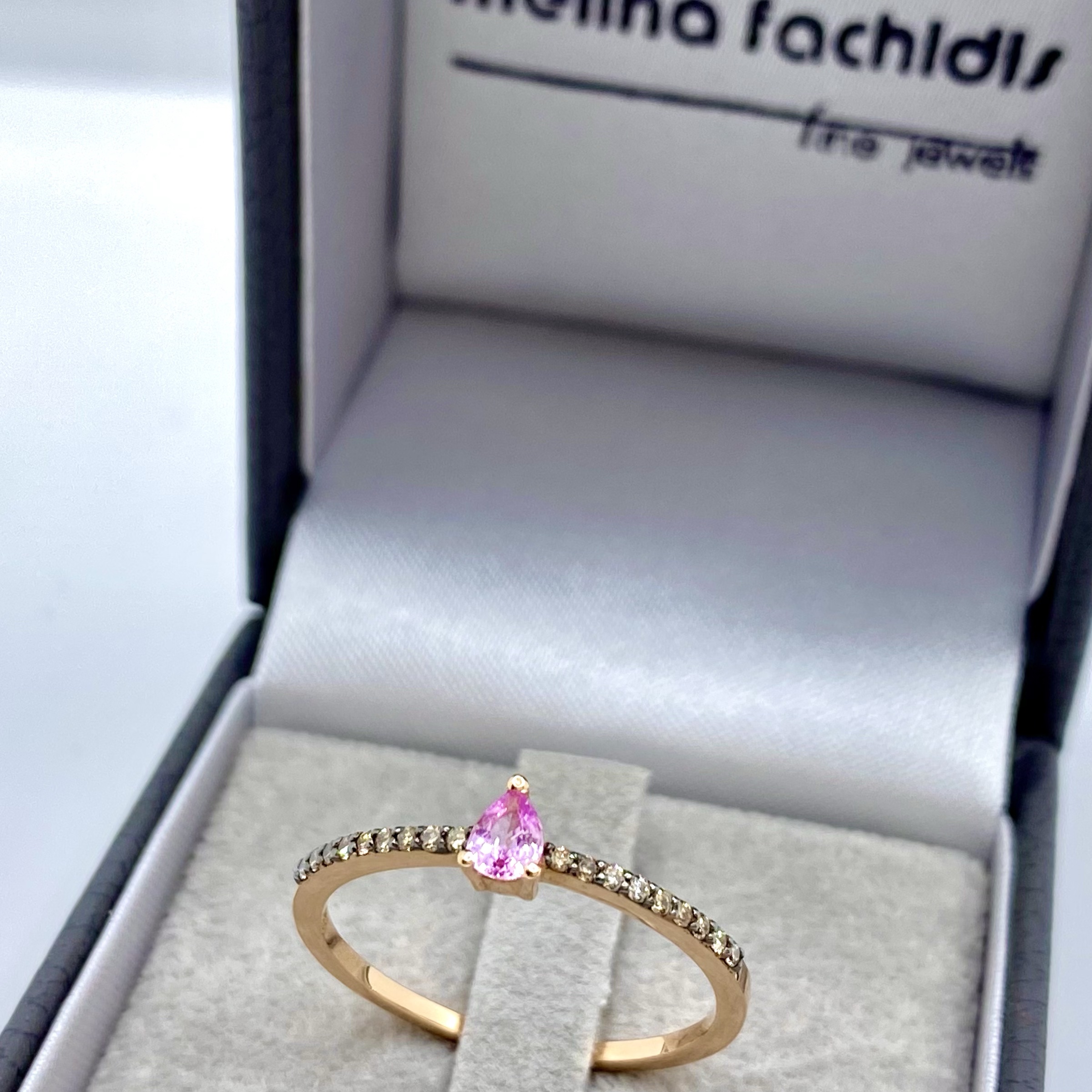 Pink sapphire drop ring — Melina Fachidis (3)