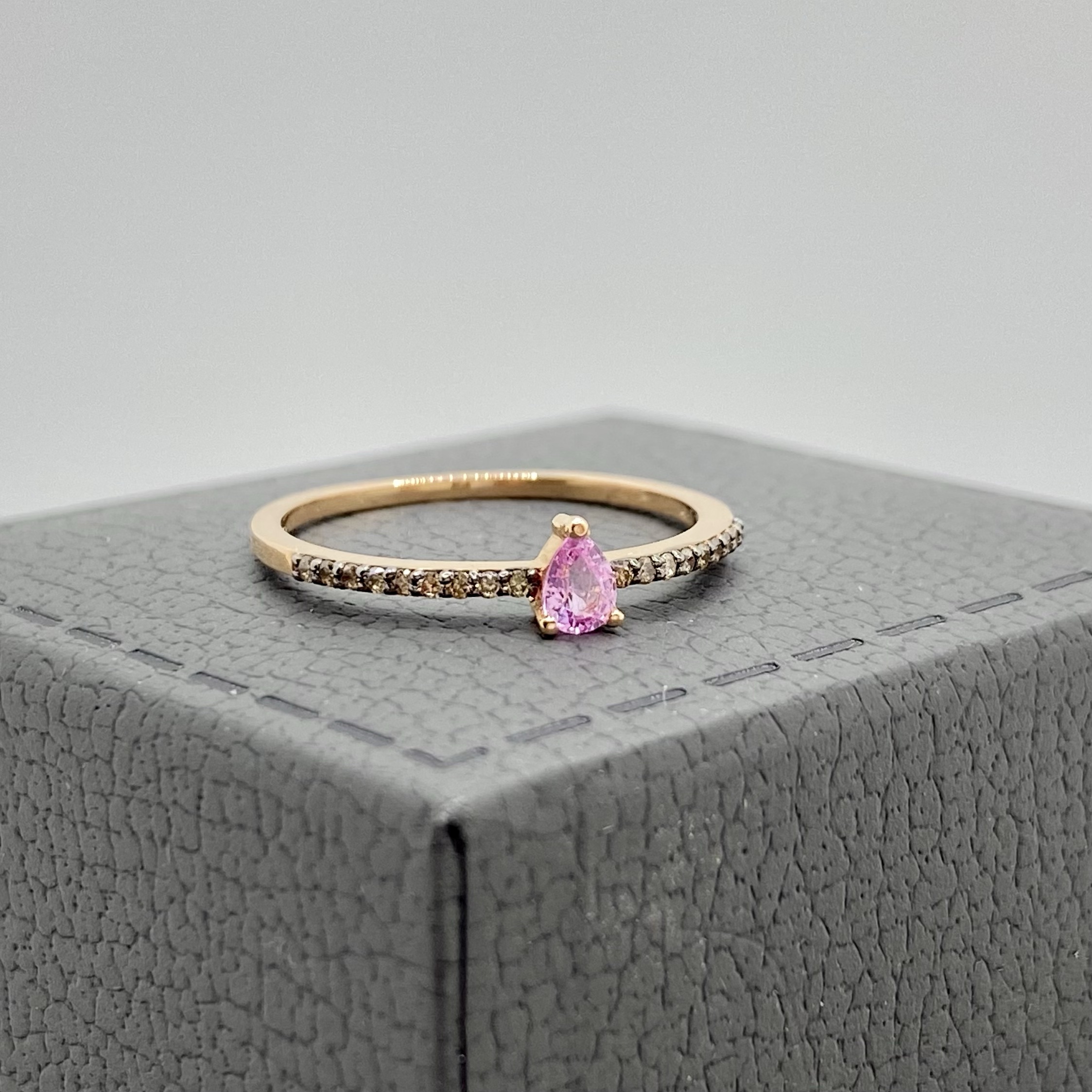 Pink sapphire drop ring — Melina Fachidis (4)