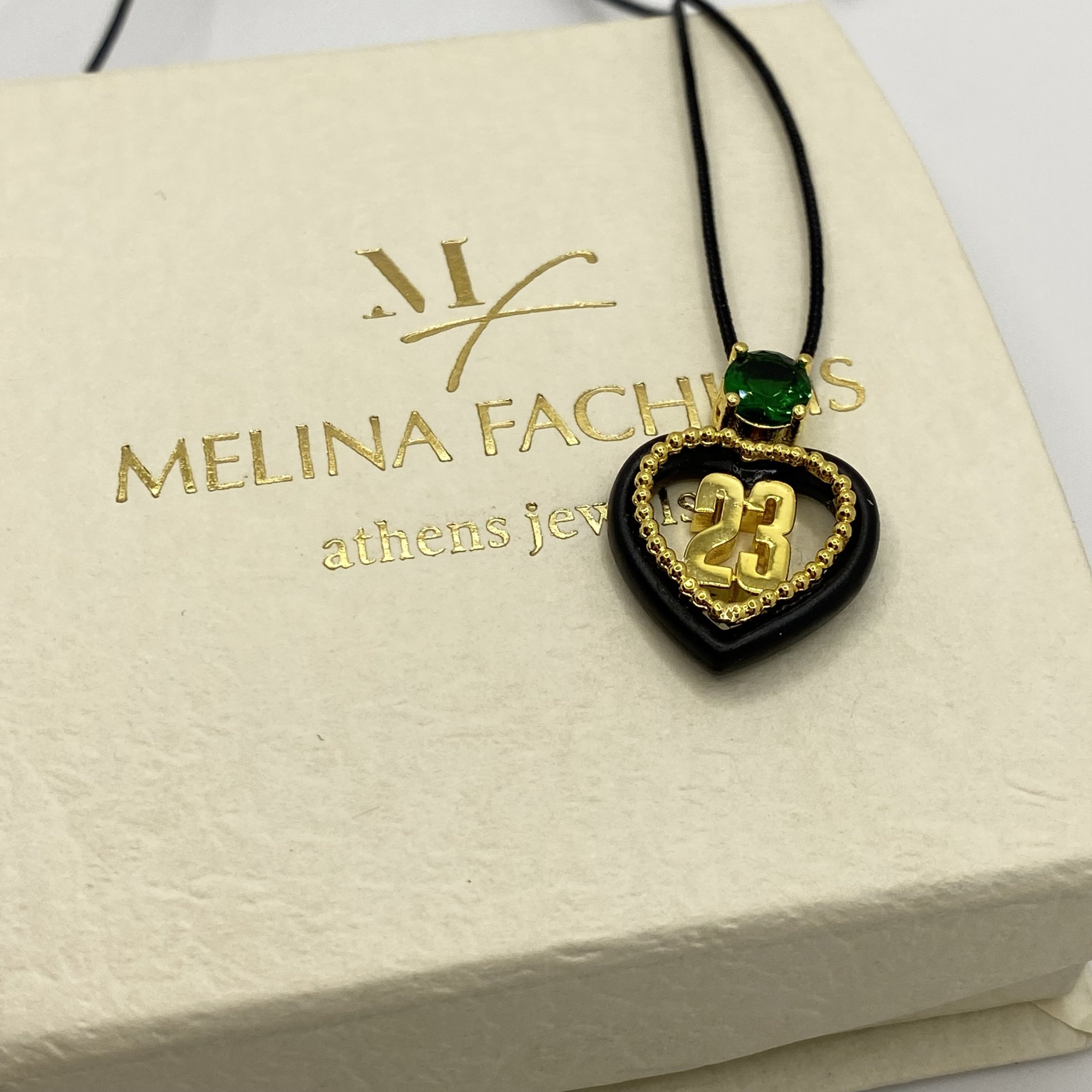 2023 love charm with green crystal on top — Melina Fachidis (4)