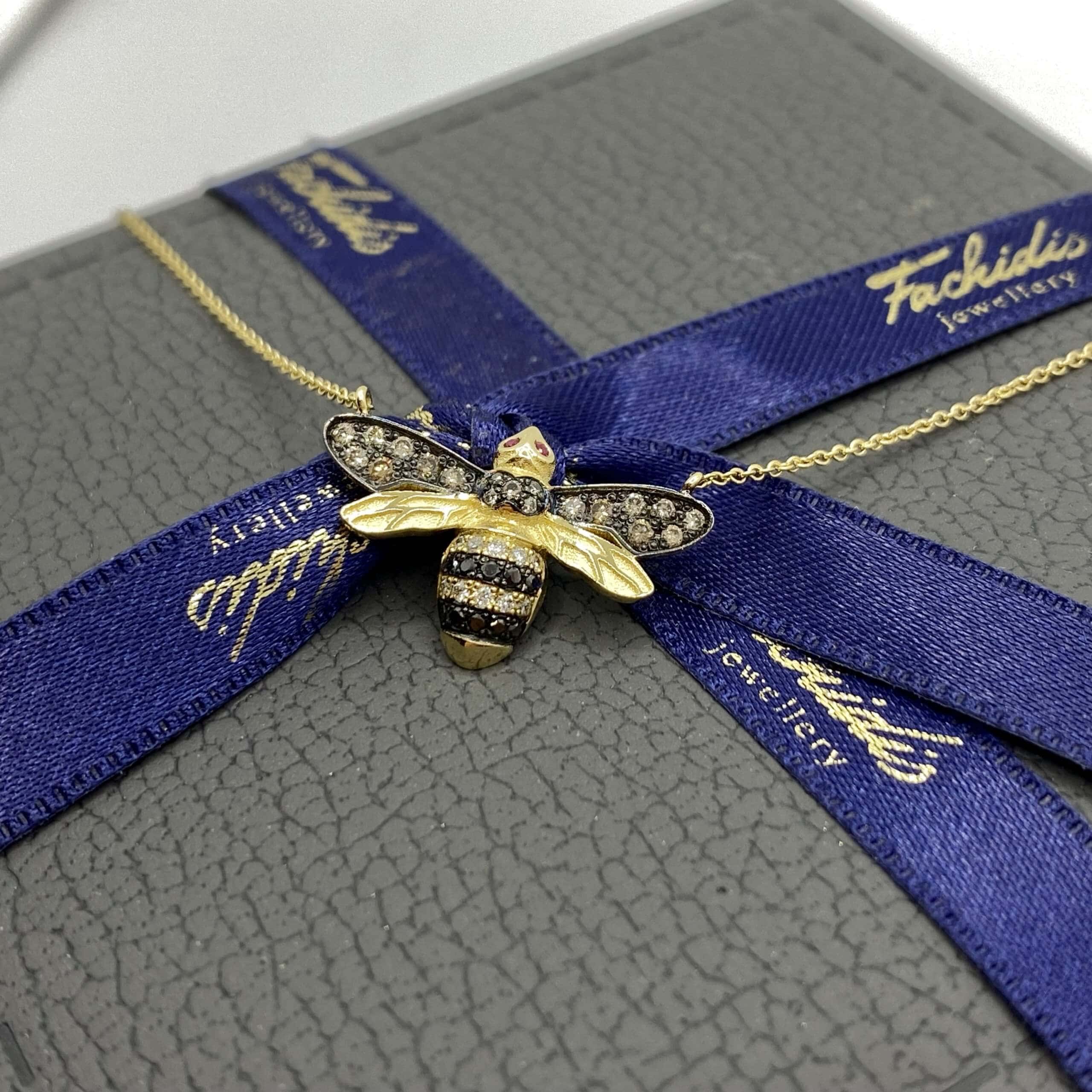 Queen bee diamond necklace — Melina Fachidis (5)