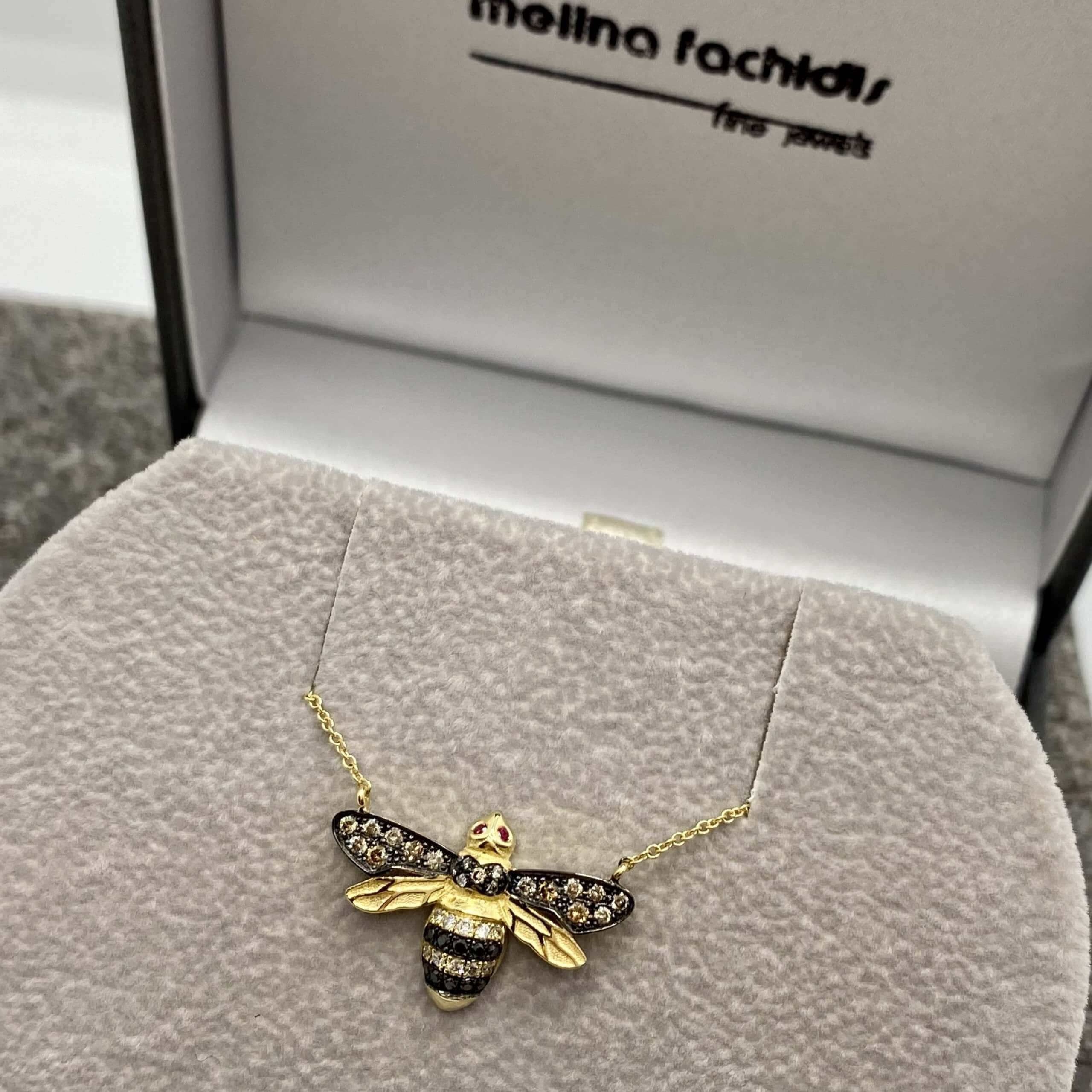 Queen bee diamond necklace — Melina Fachidis (3)