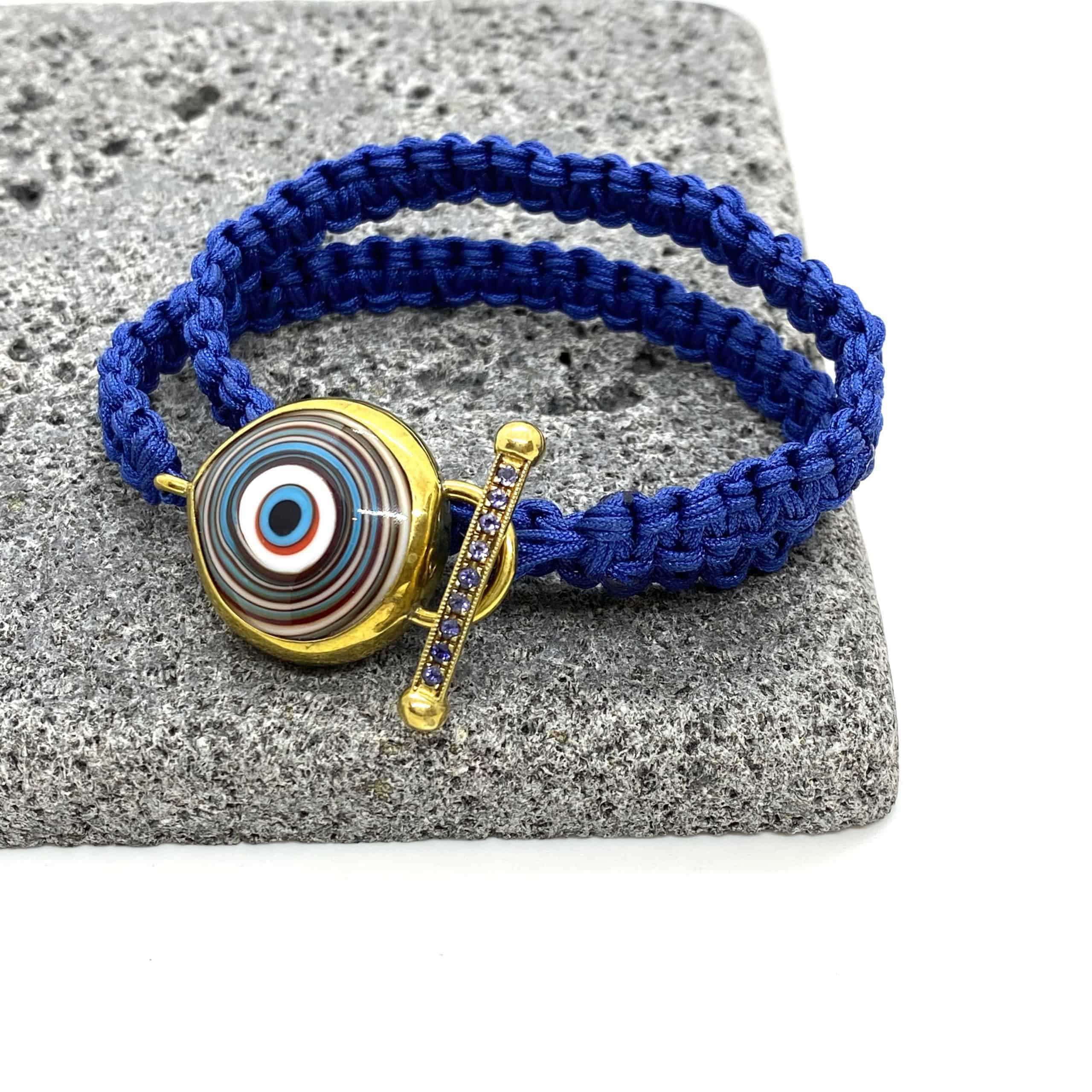 Murano eye cord bracelet — Melina Fachidis (3)