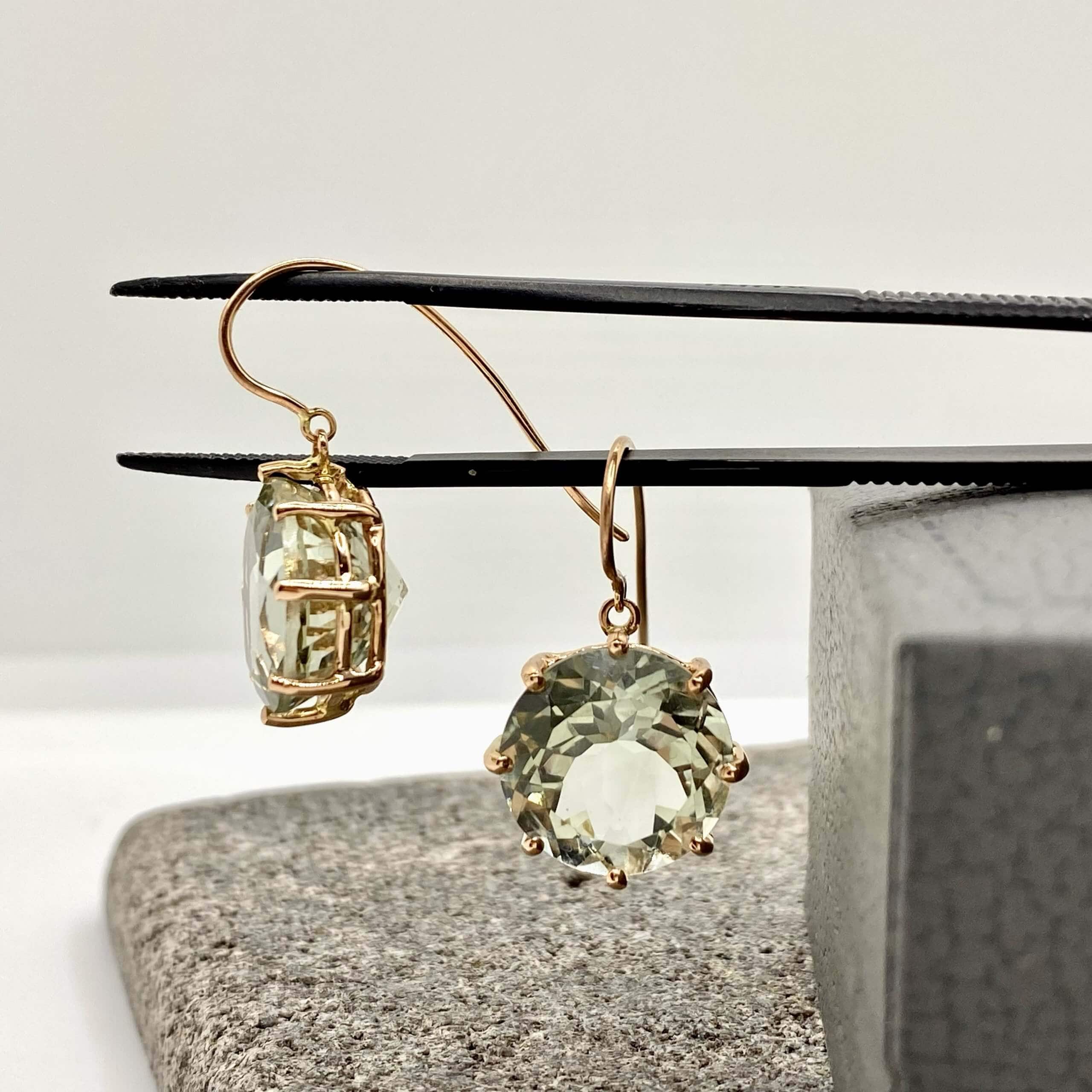 Green amethyst drop earrings — Melina Fachidis (3)