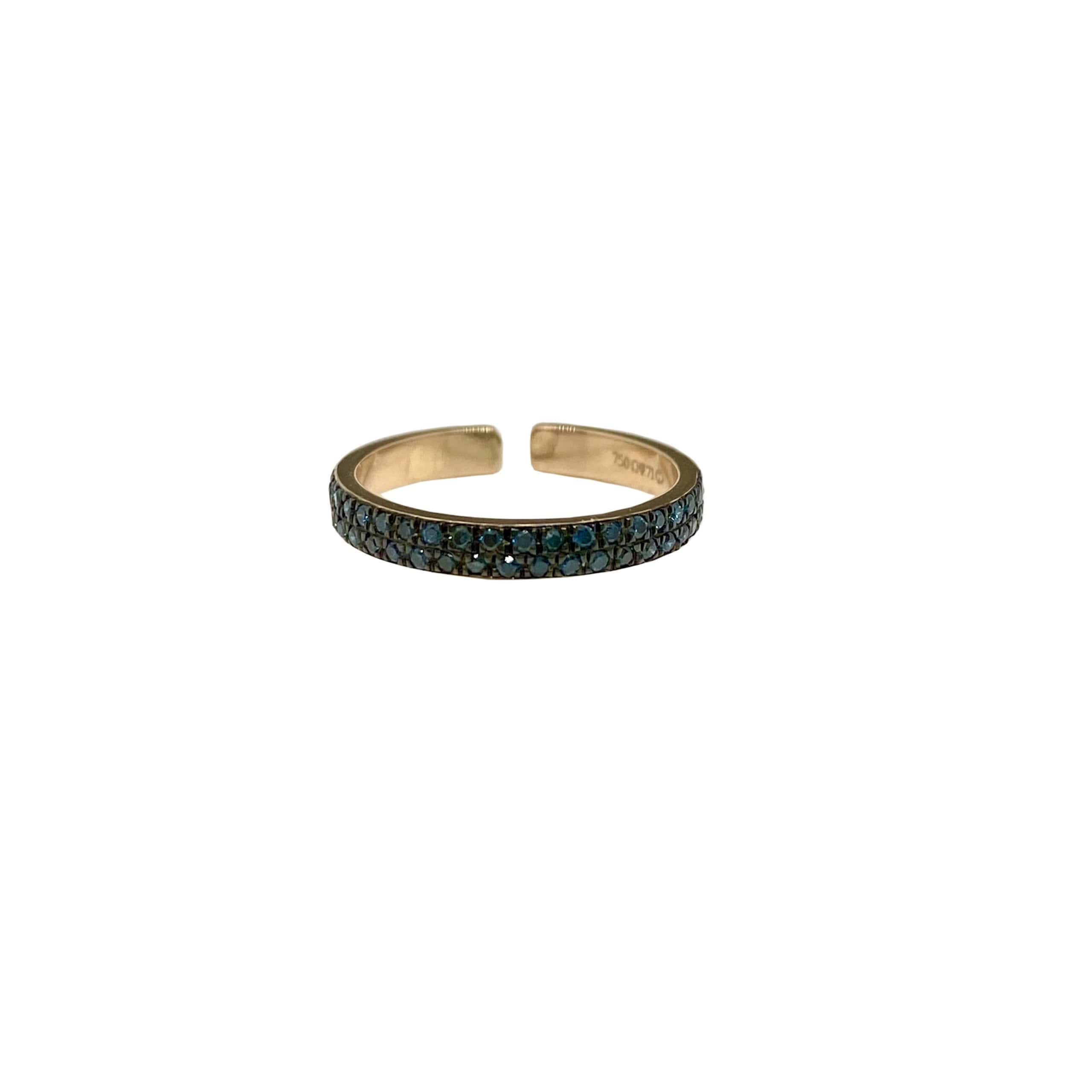 Blue diamond midi-chevalier ring — Melina Fachidis (2)