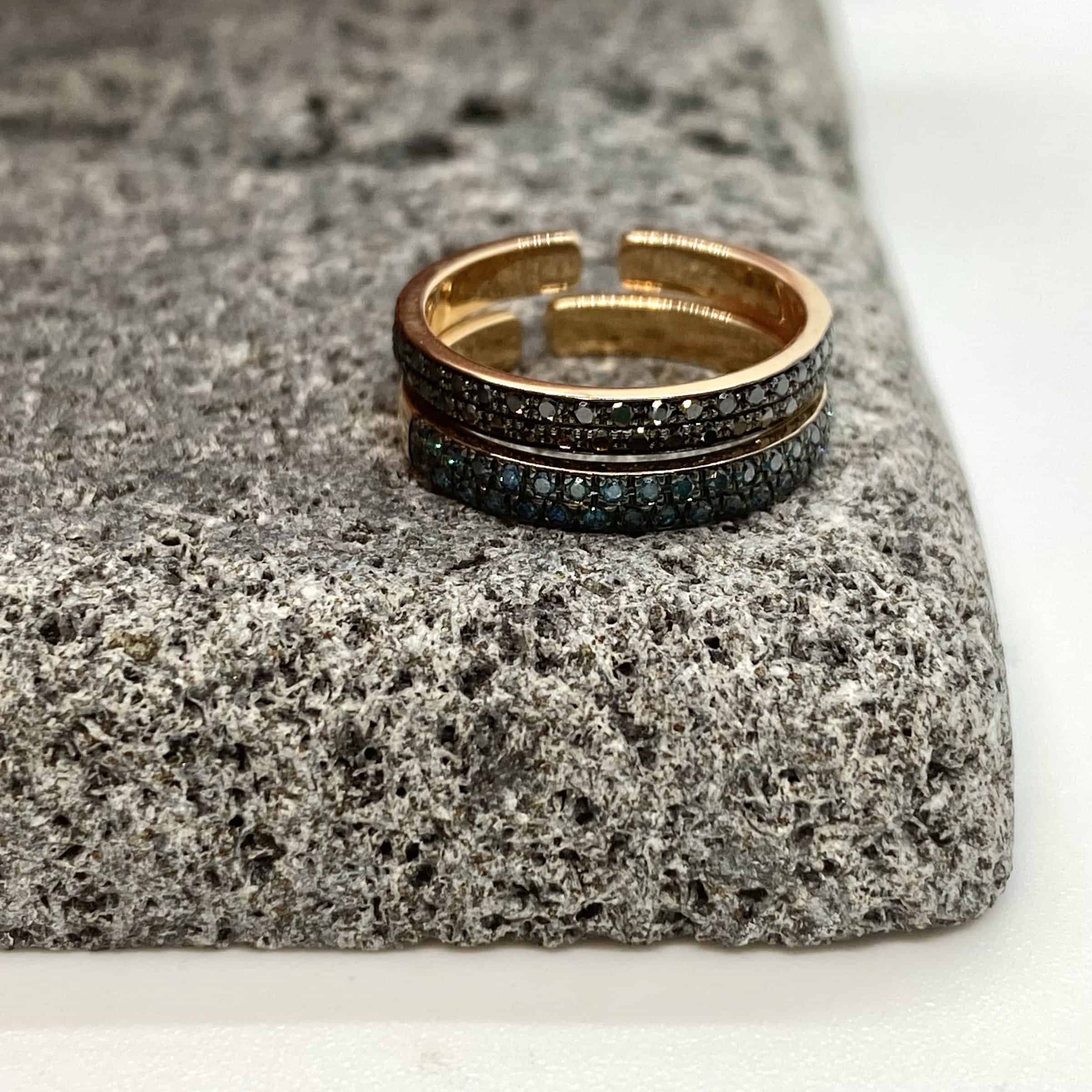Blue diamond midi-chevalier ring — Melina Fachidis (4)