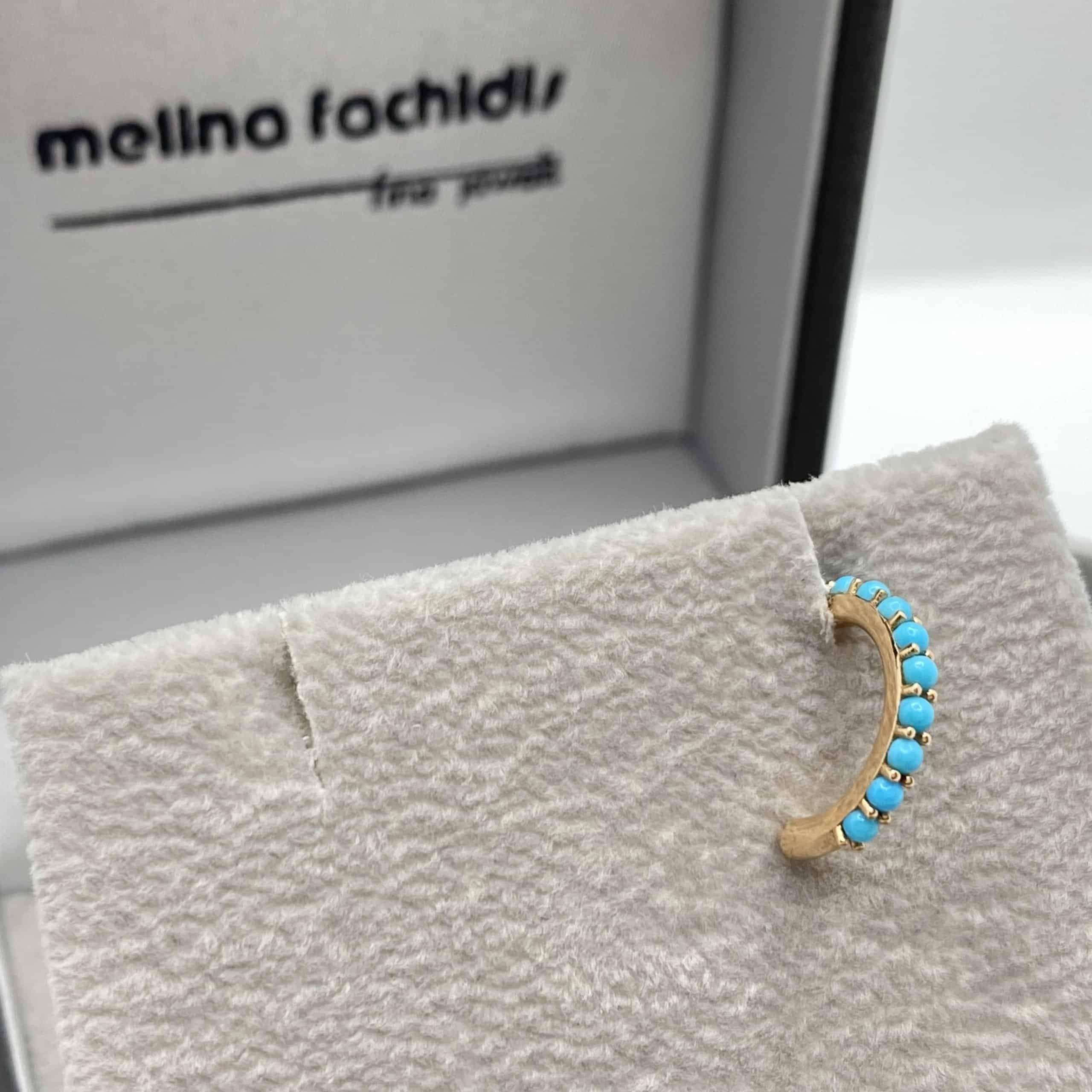 Turquoise cuff single earring — Melina Fachidis (6)
