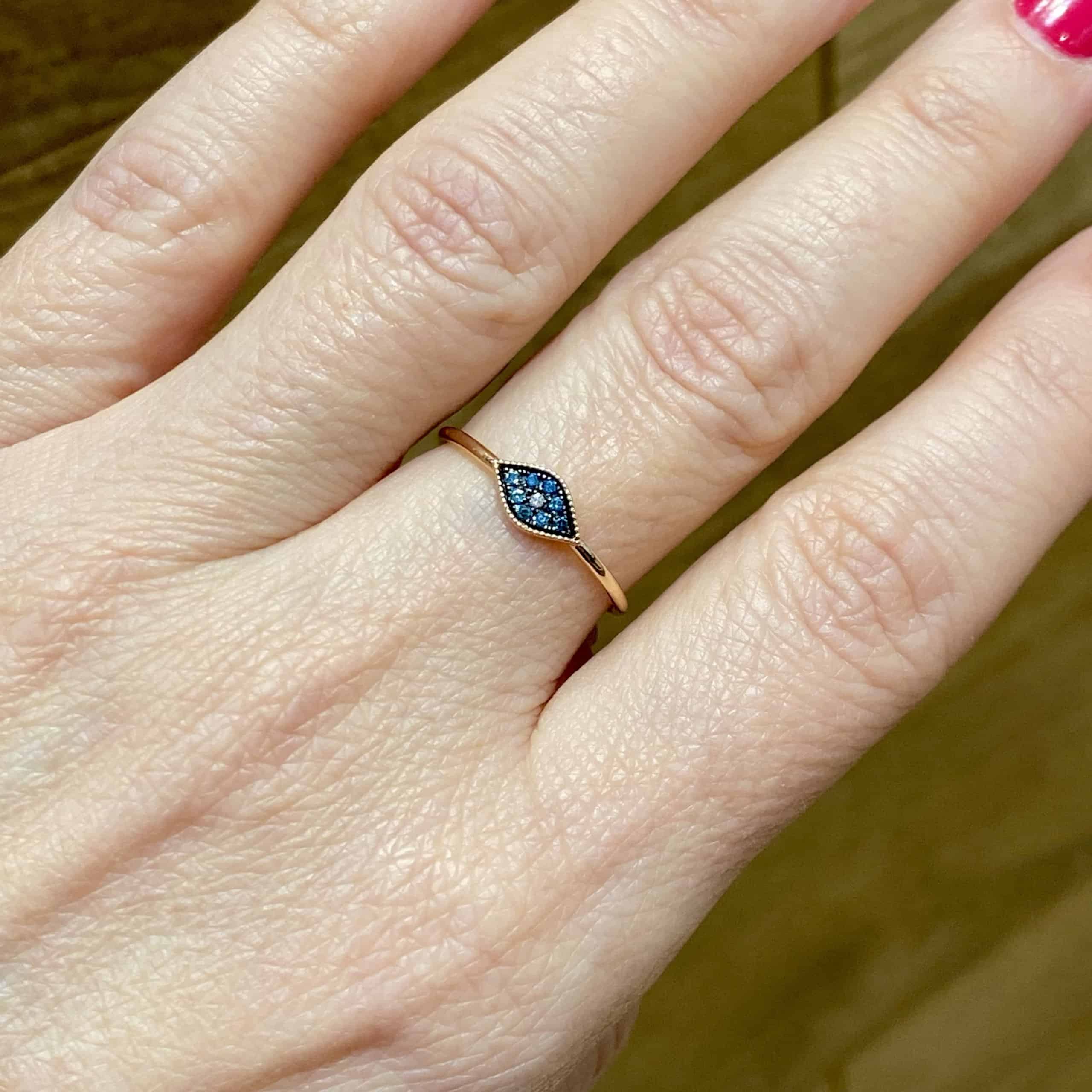Blue diamond eye ring — Melina Fachidis (2)