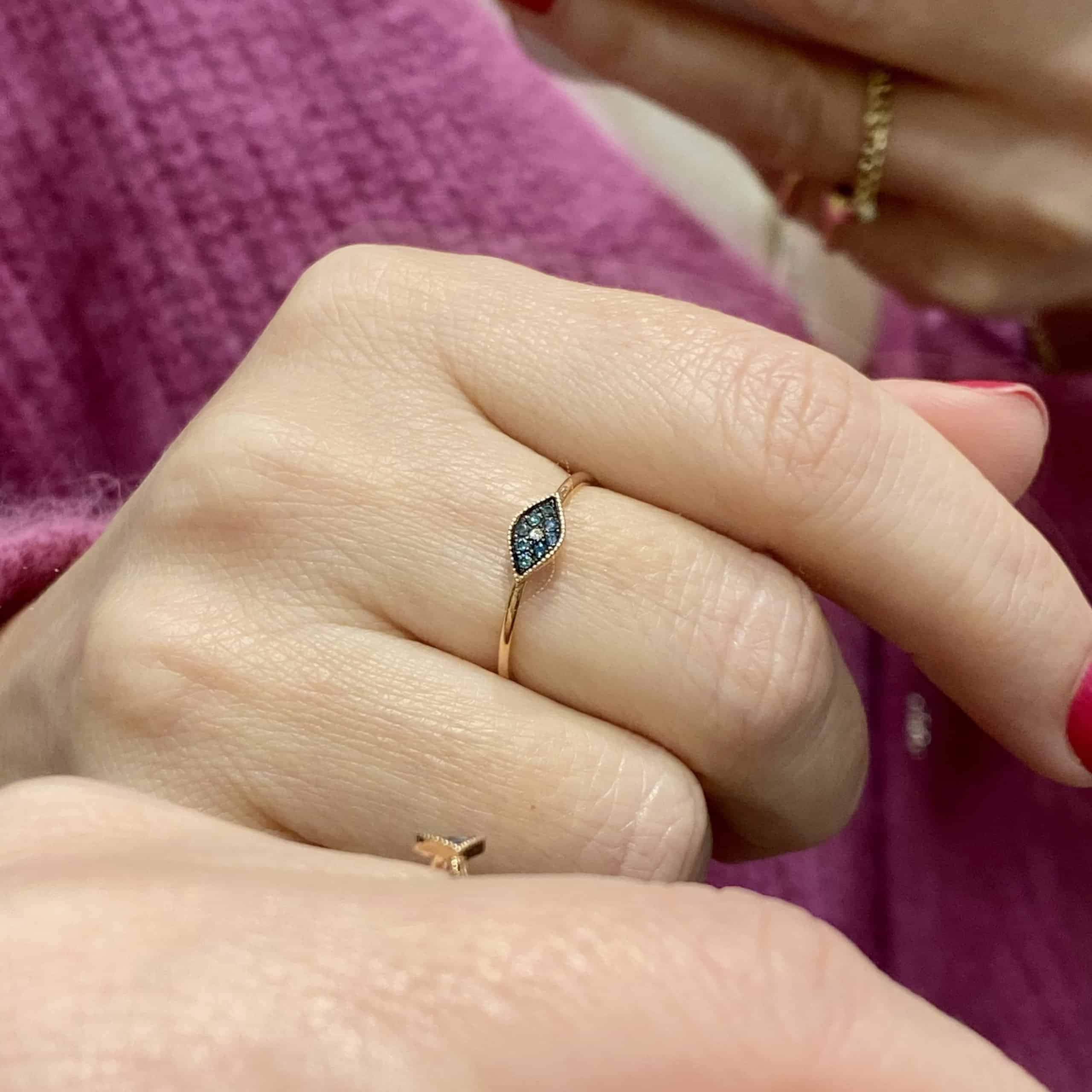 Blue diamond eye ring — Melina Fachidis (7)