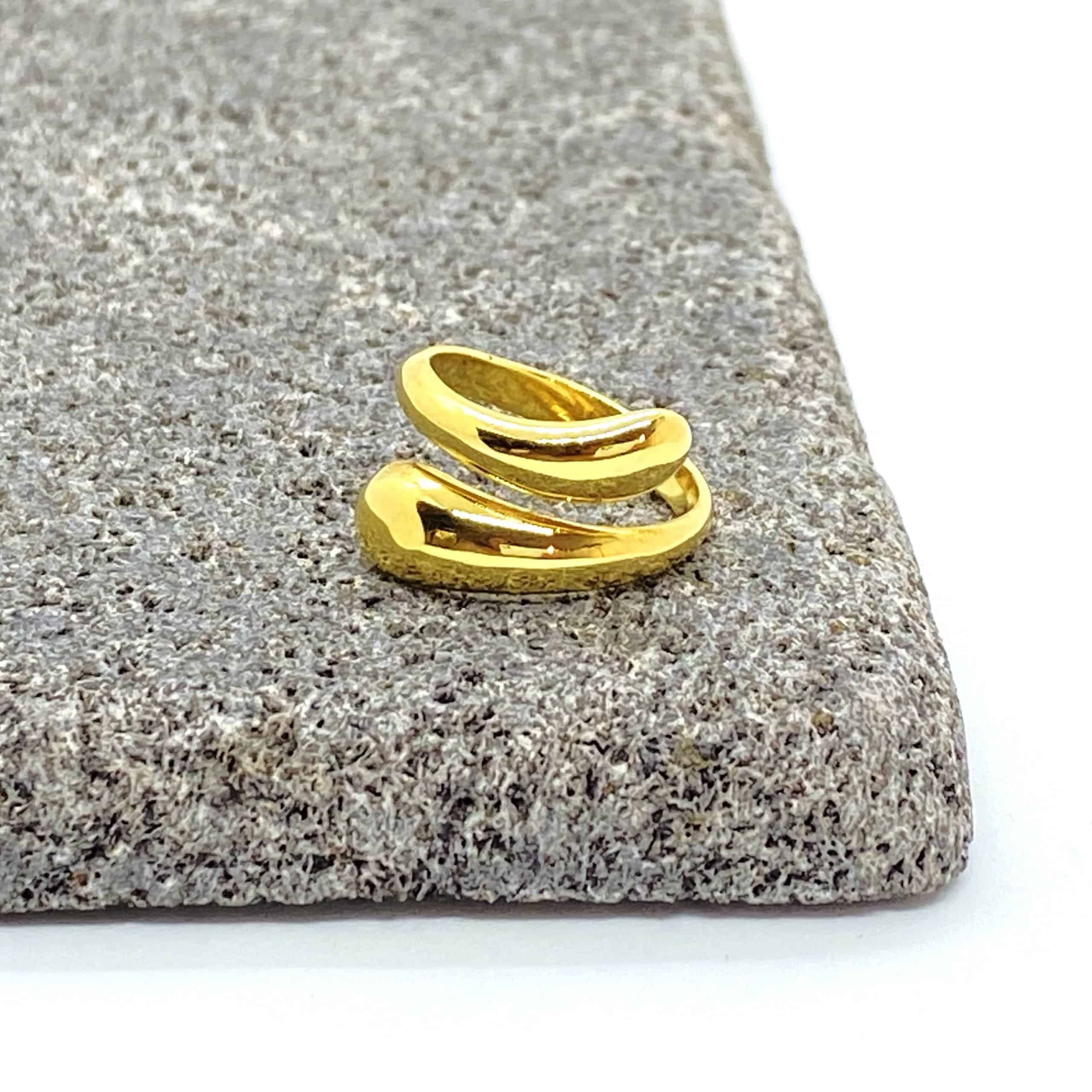 Croisé chevalier two drops ring — Melina Fachidis (4)