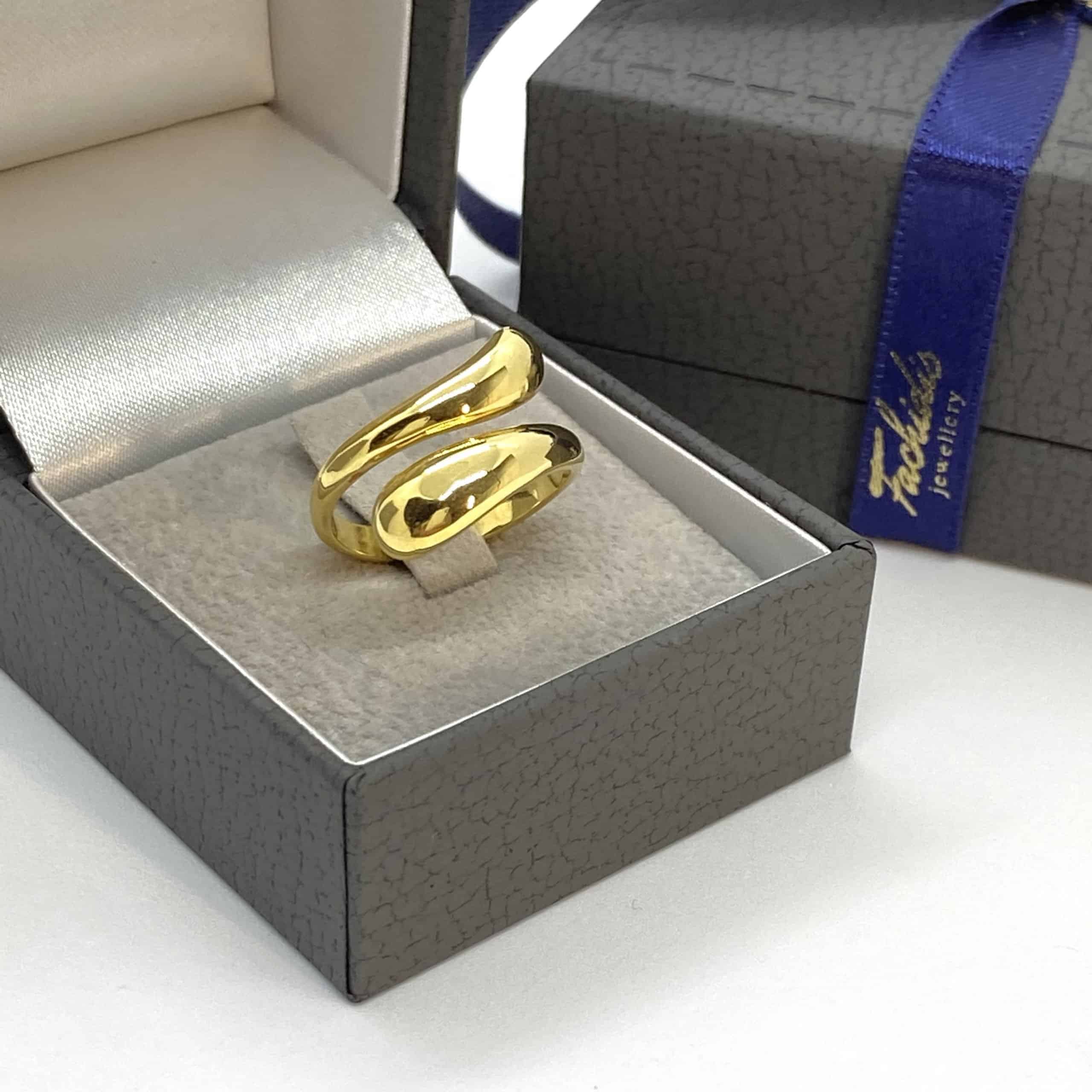 Croisé chevalier two drops ring — Melina Fachidis (5)
