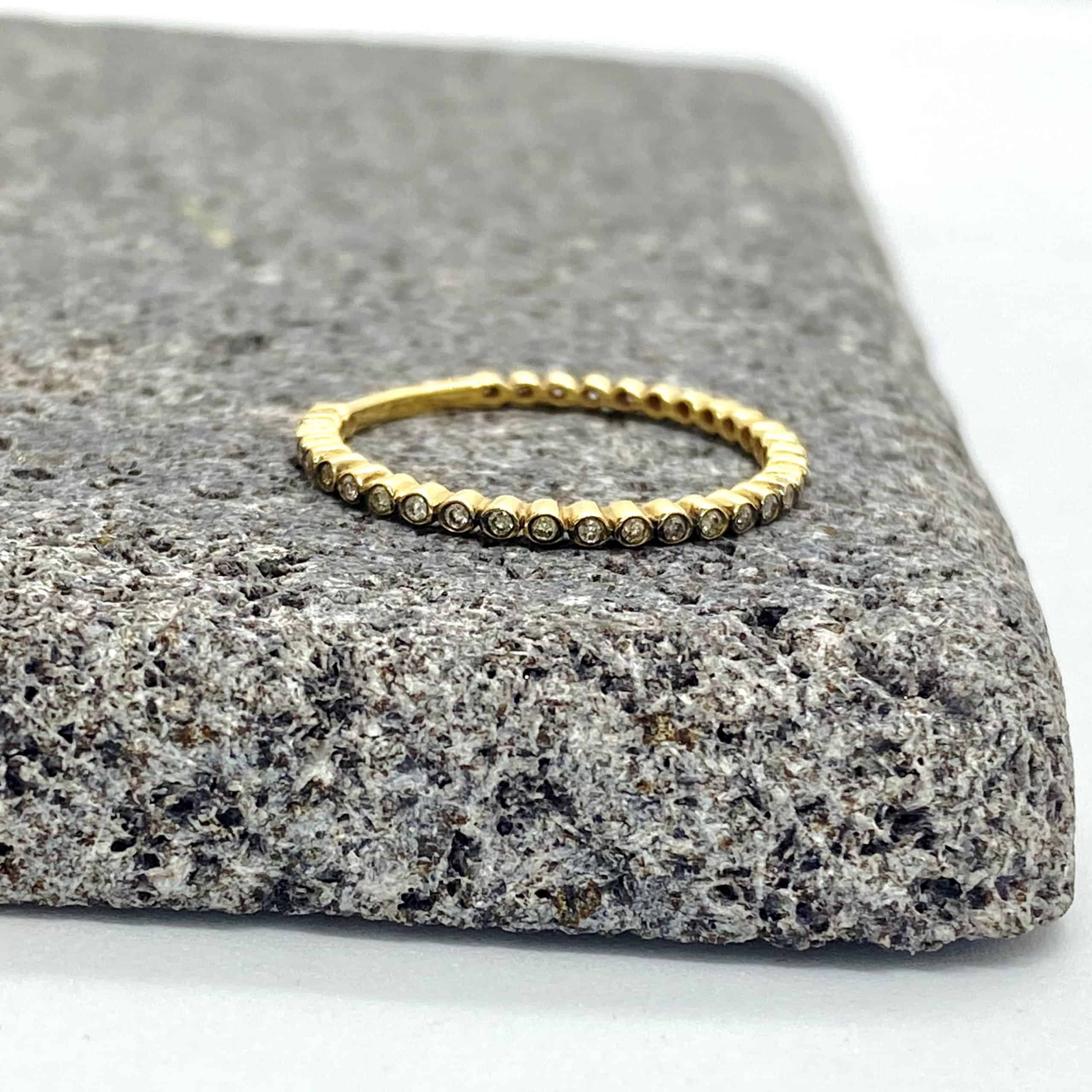 Brown diamond dot band — Melina Fachidis (3)
