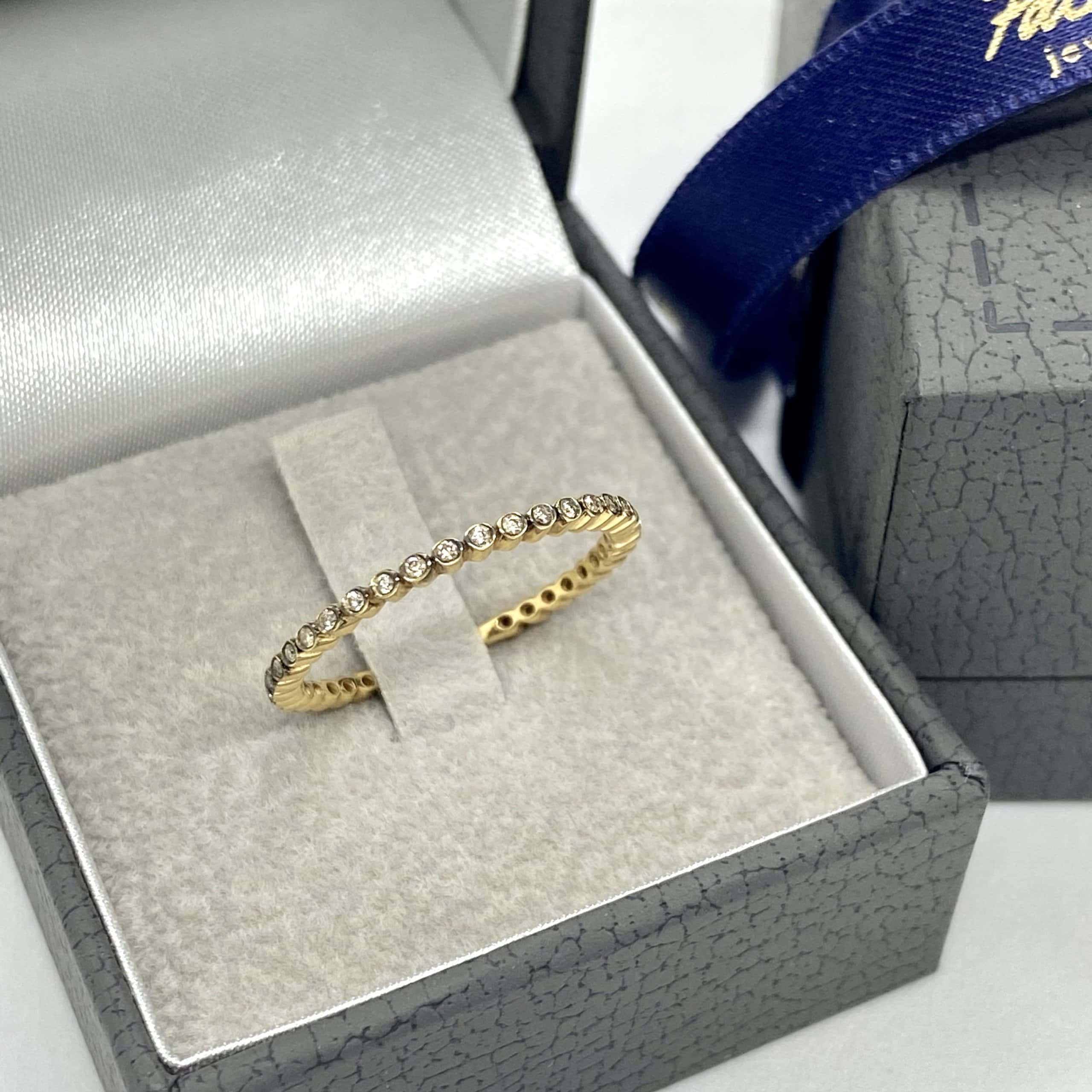 Brown diamond dot band — Melina Fachidis (5)