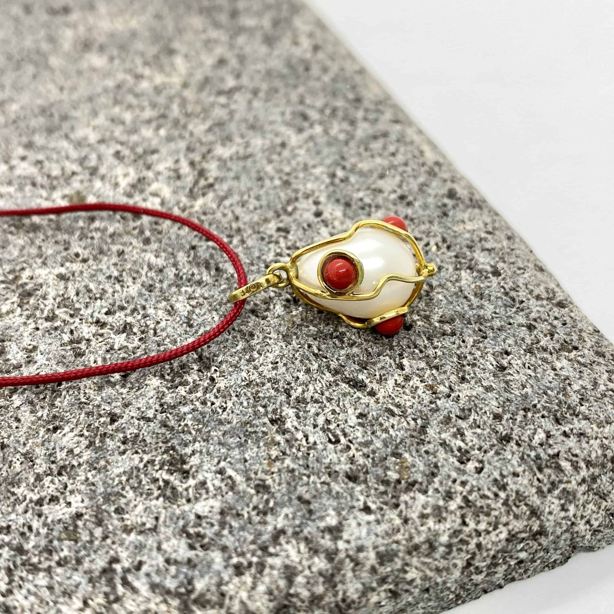 Pearl egg coral charm — Melina Fachidis (3)