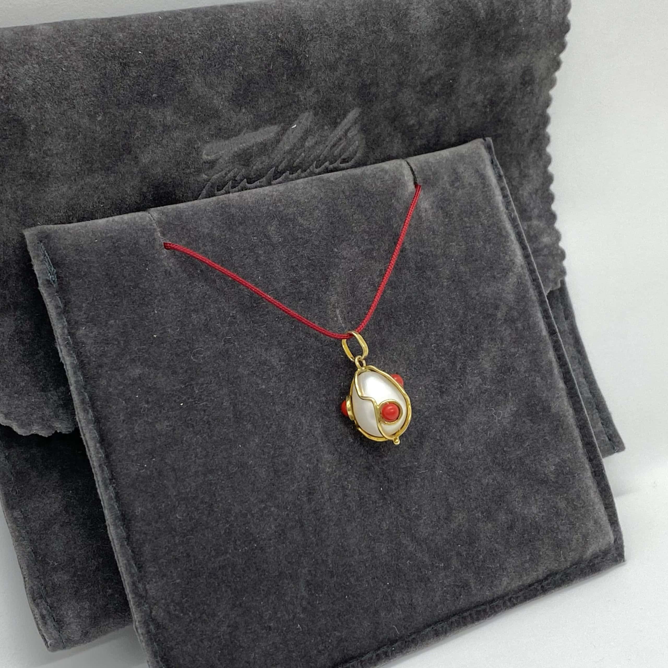 Pearl egg coral charm — Melina Fachidis (4)